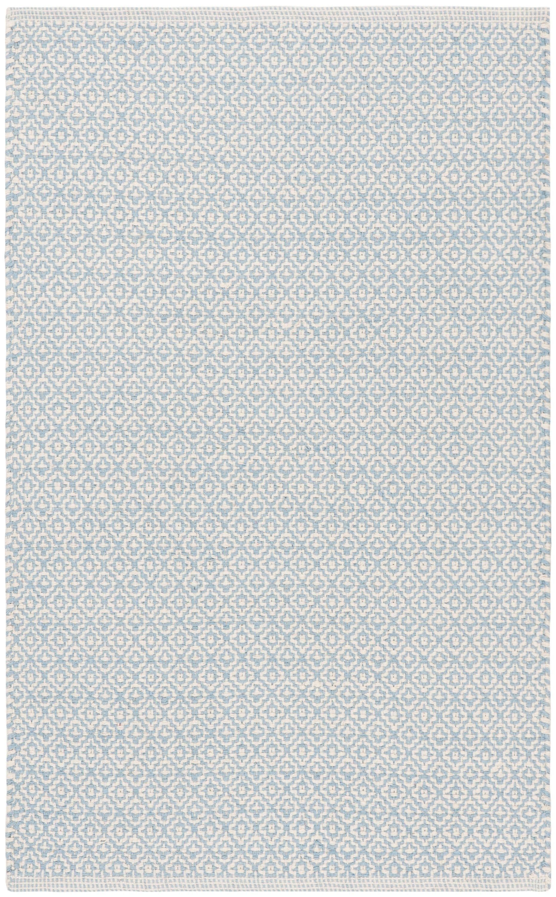 Montauk MTK717 Hand Woven Indoor Accent Rug - Ivory/Light Blue - 2'6"x4' - Safavieh.