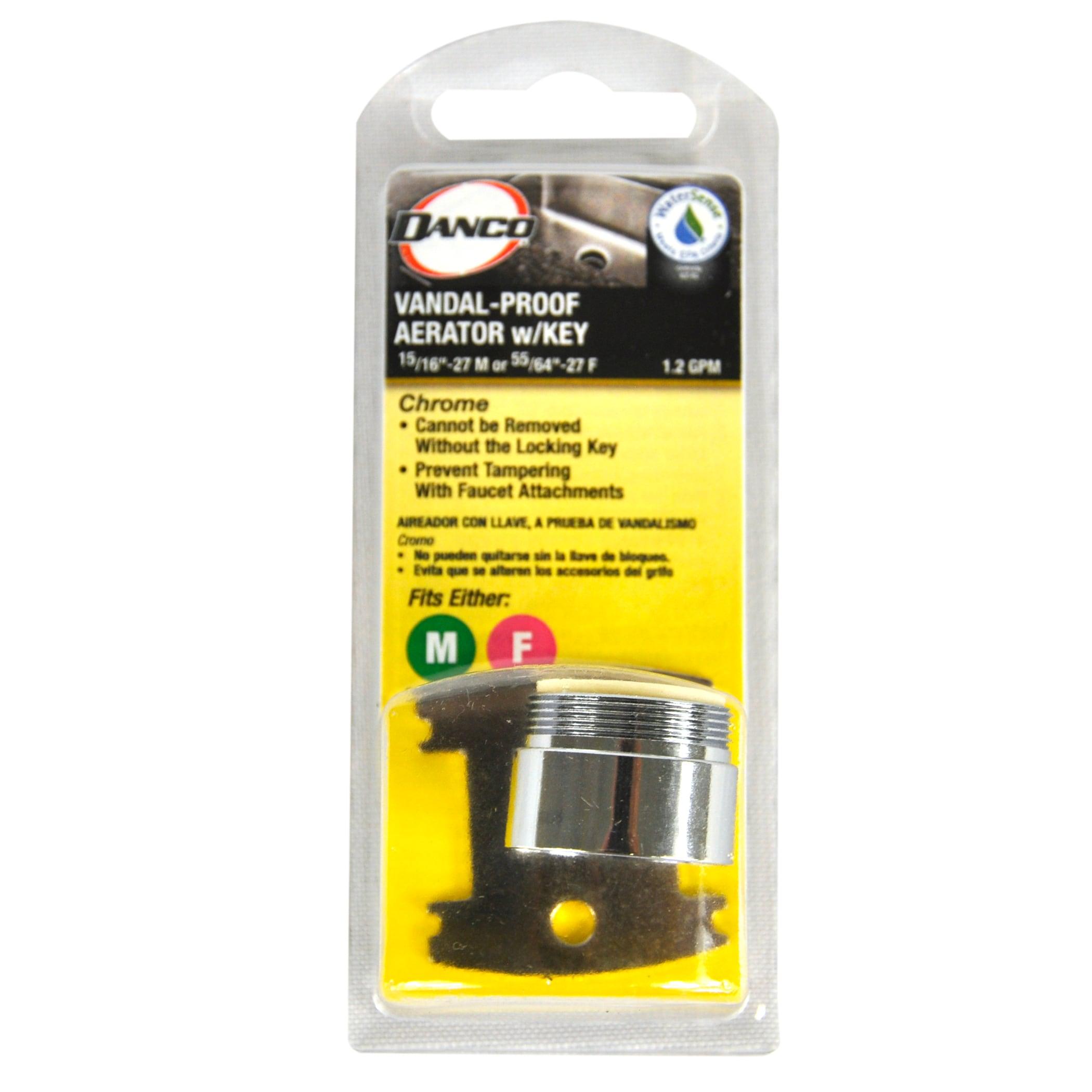 Danco Dual Thread 15/16 in.-27M x 55/64 in.-27F Chrome Faucet Aerator