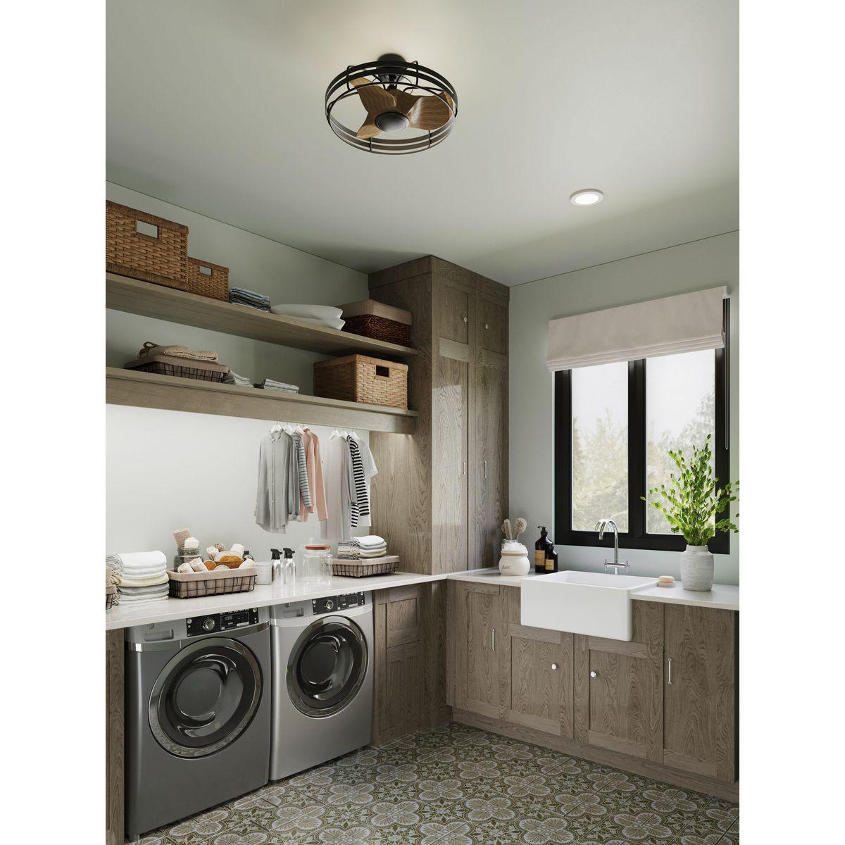 Bastrop Collection 26 in. Three-Blade GraphiteTransitional Ceiling Fan with 3 Speed Remote Control