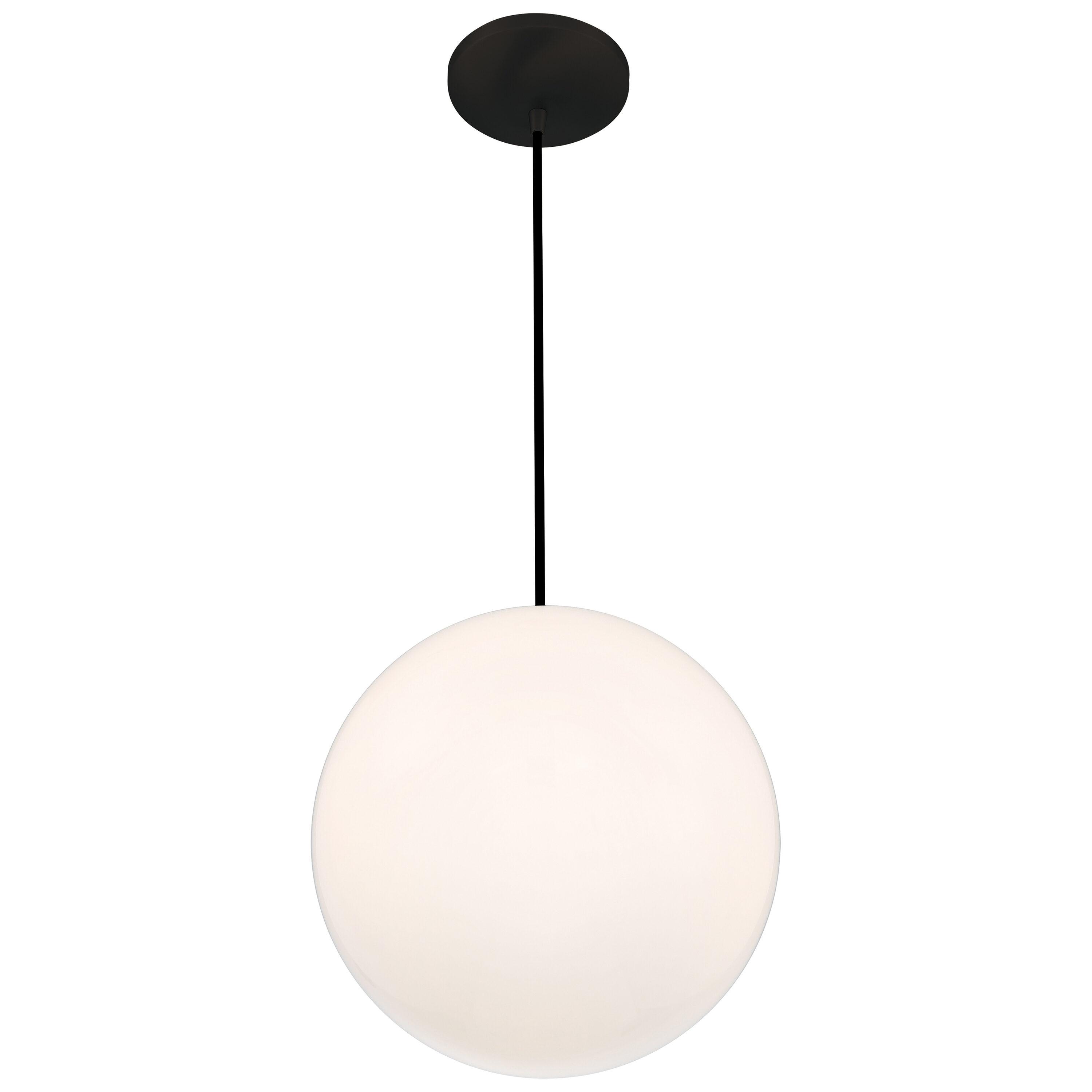 Access Lighting PEARL 1 - Light Pendant in  Matte Black