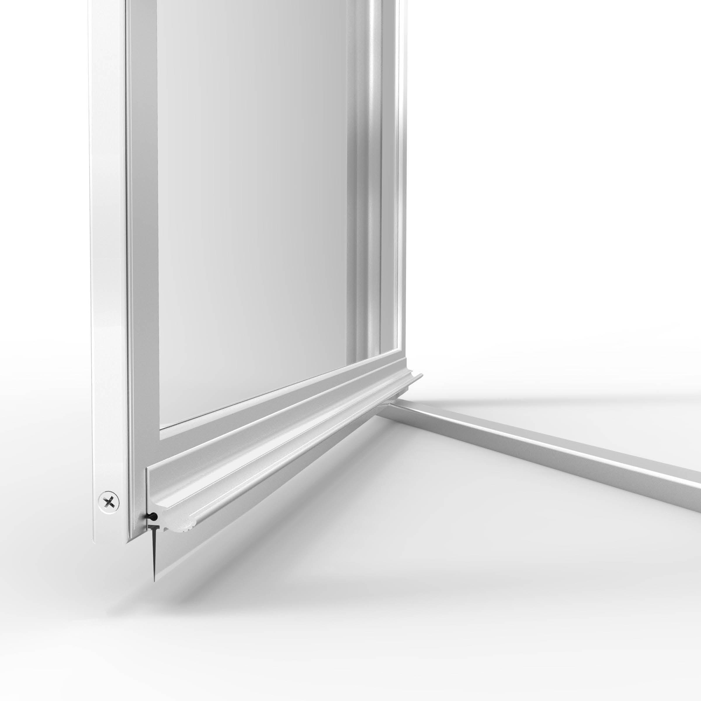Deluxe 47" x 72.13" Pivot Framed Shower Door