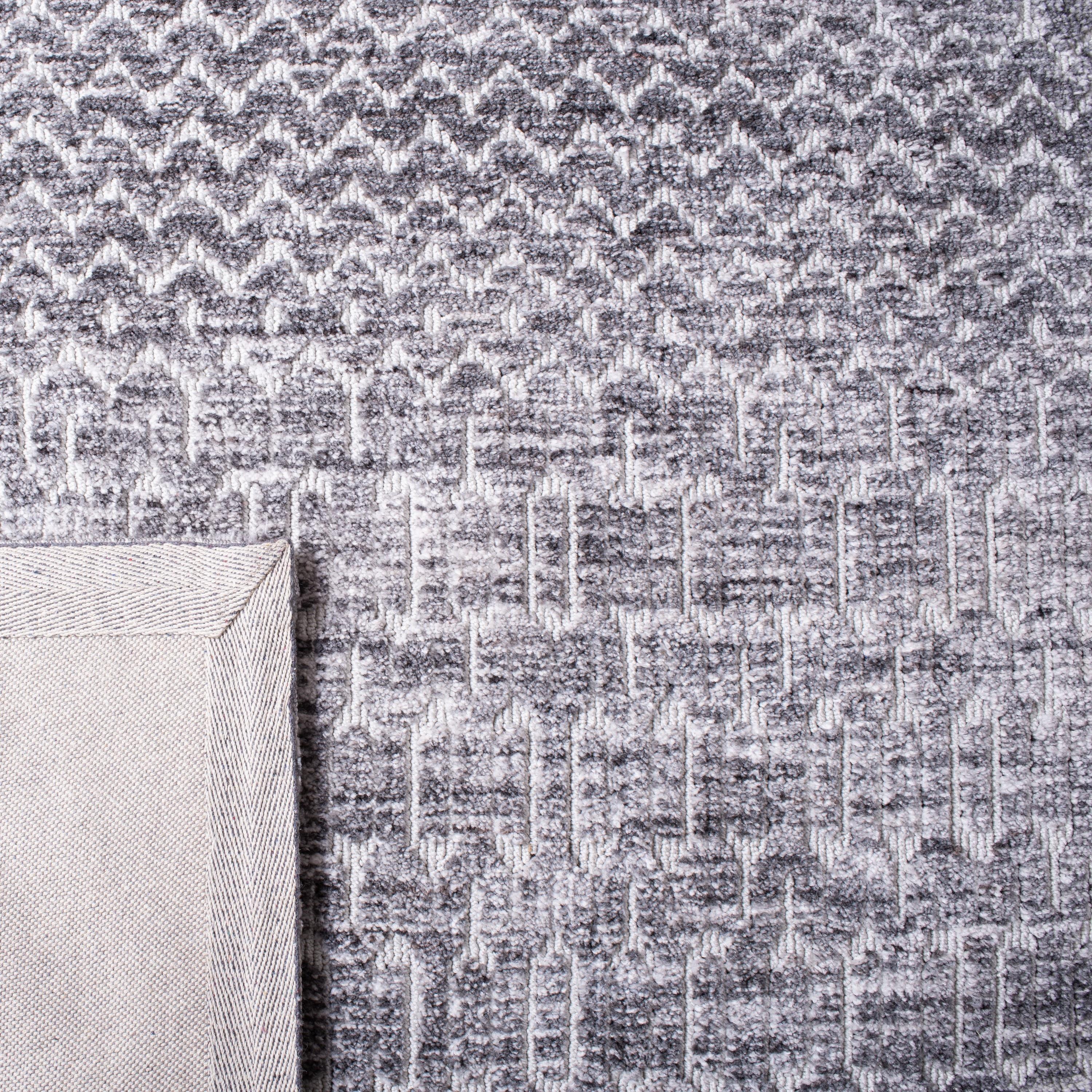Roslyn ROS705 Hand Loomed Area Rug - Grey - 8'x10' - Safavieh.