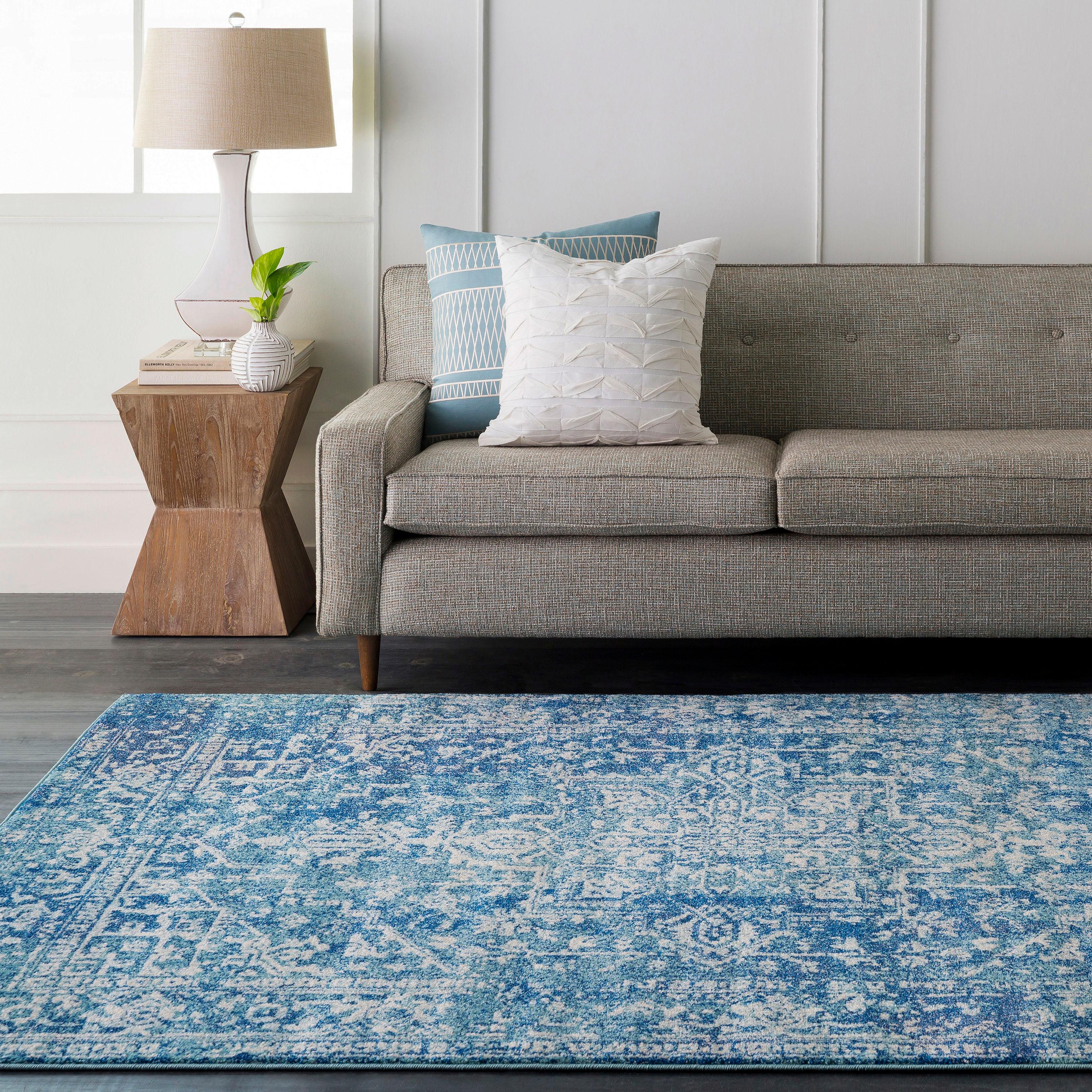 2'x3' Worsham Traditional Rug Teal - Artistic Weavers: Medium Pile, Fade & Stain-Resistant, Indoor, Polypropylene