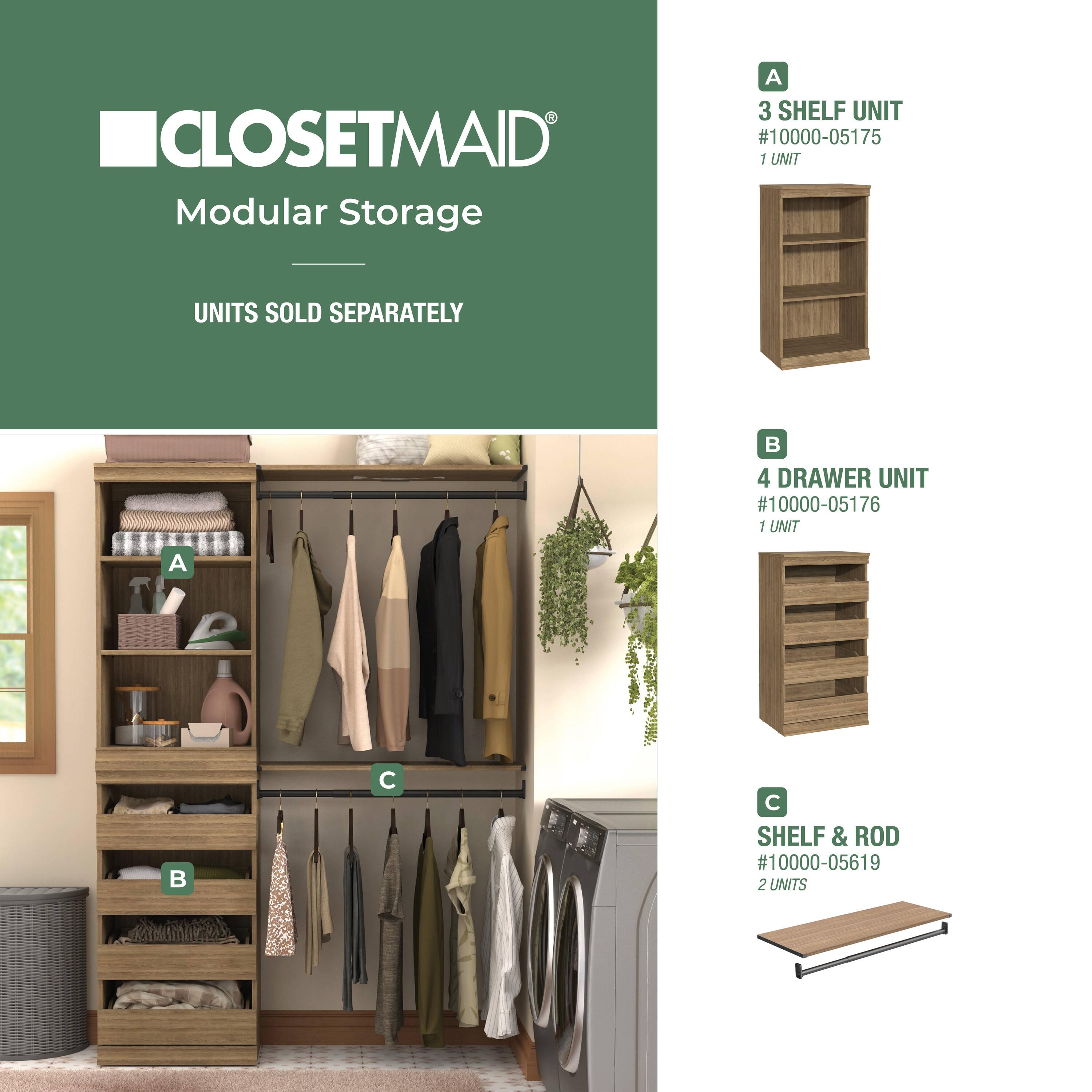 Modular Storage 21.38" W Drawer Unit with 4 Drawers