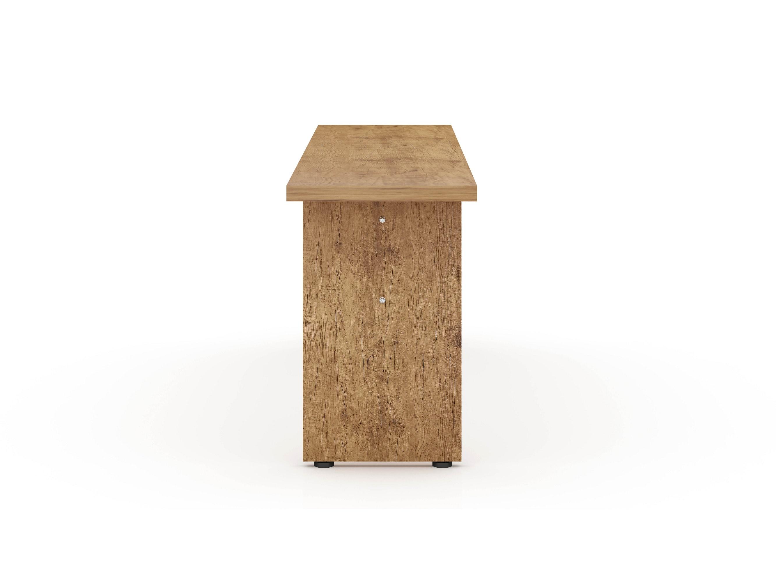 67.91" Nomad Dining Bench Natural - Manhattan Comfort: Rustic Farmhouse Style, Seats 2