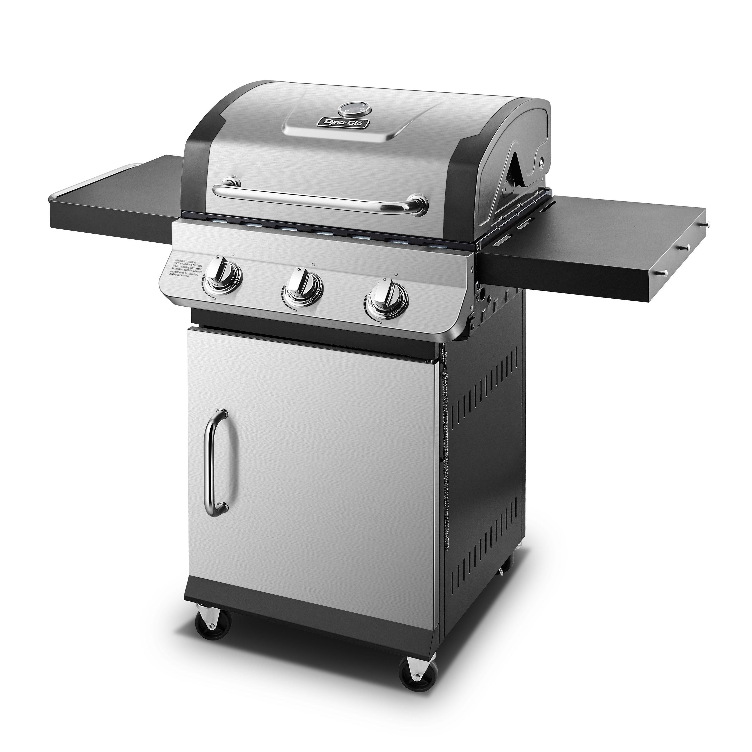 Dyna-Glo 3 - Burner Free Standing 36000 BTU Gas Grill with Cabinet