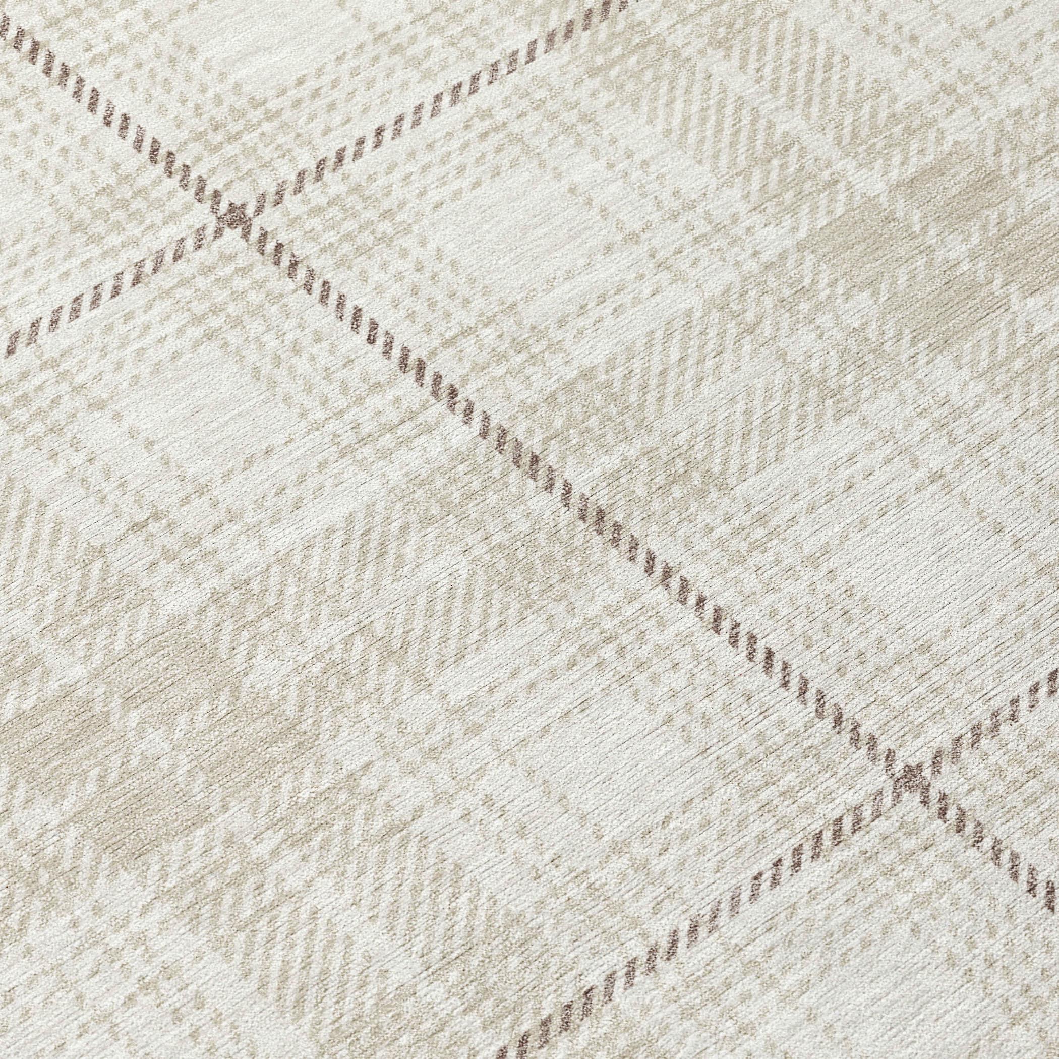 Machine Washable Indoor/Outdoor Chayden ACN993 Ivory 5' x 7'6" Rug