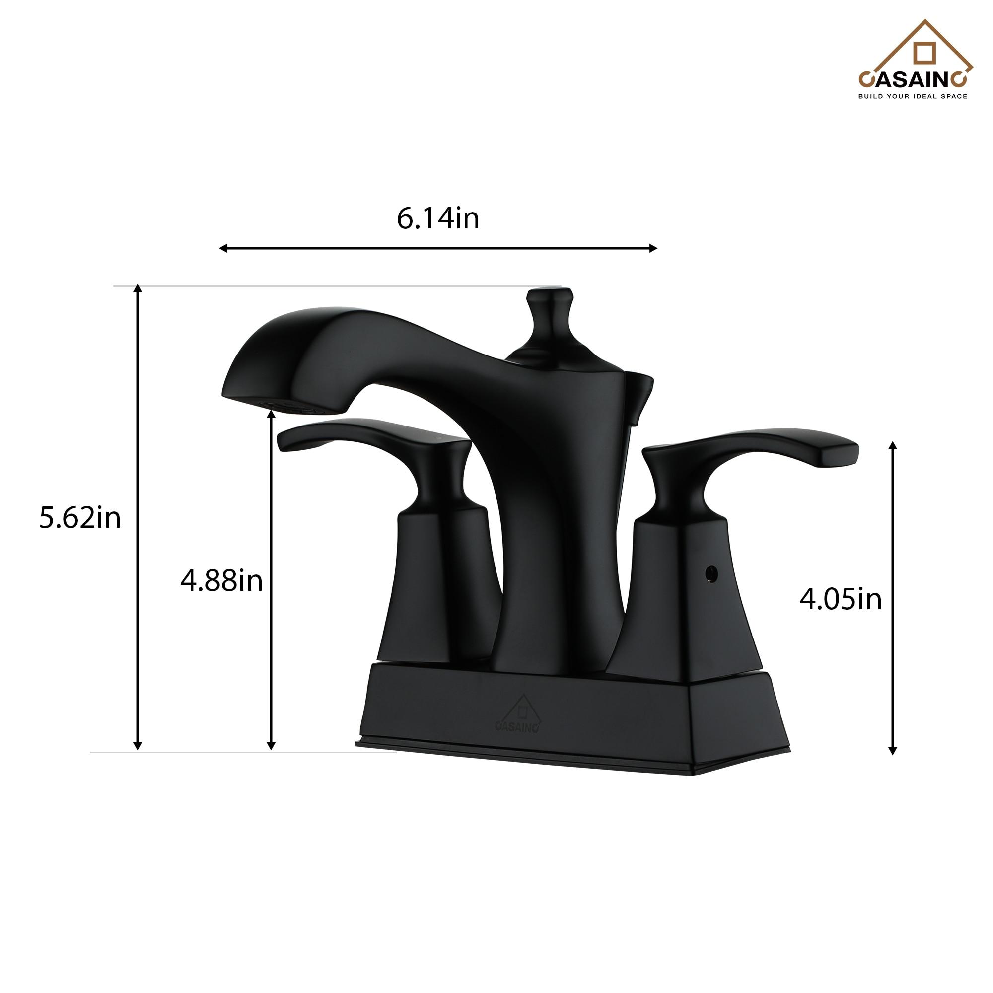 4-inch Centerset Bathroom Faucet with Drain