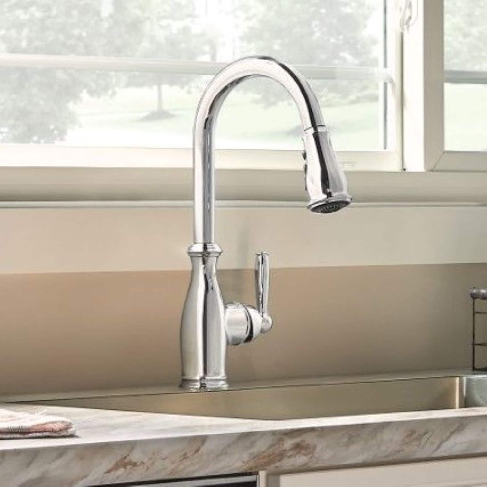 Moen 7185C Chrome one-handle pulldown kitchen faucet