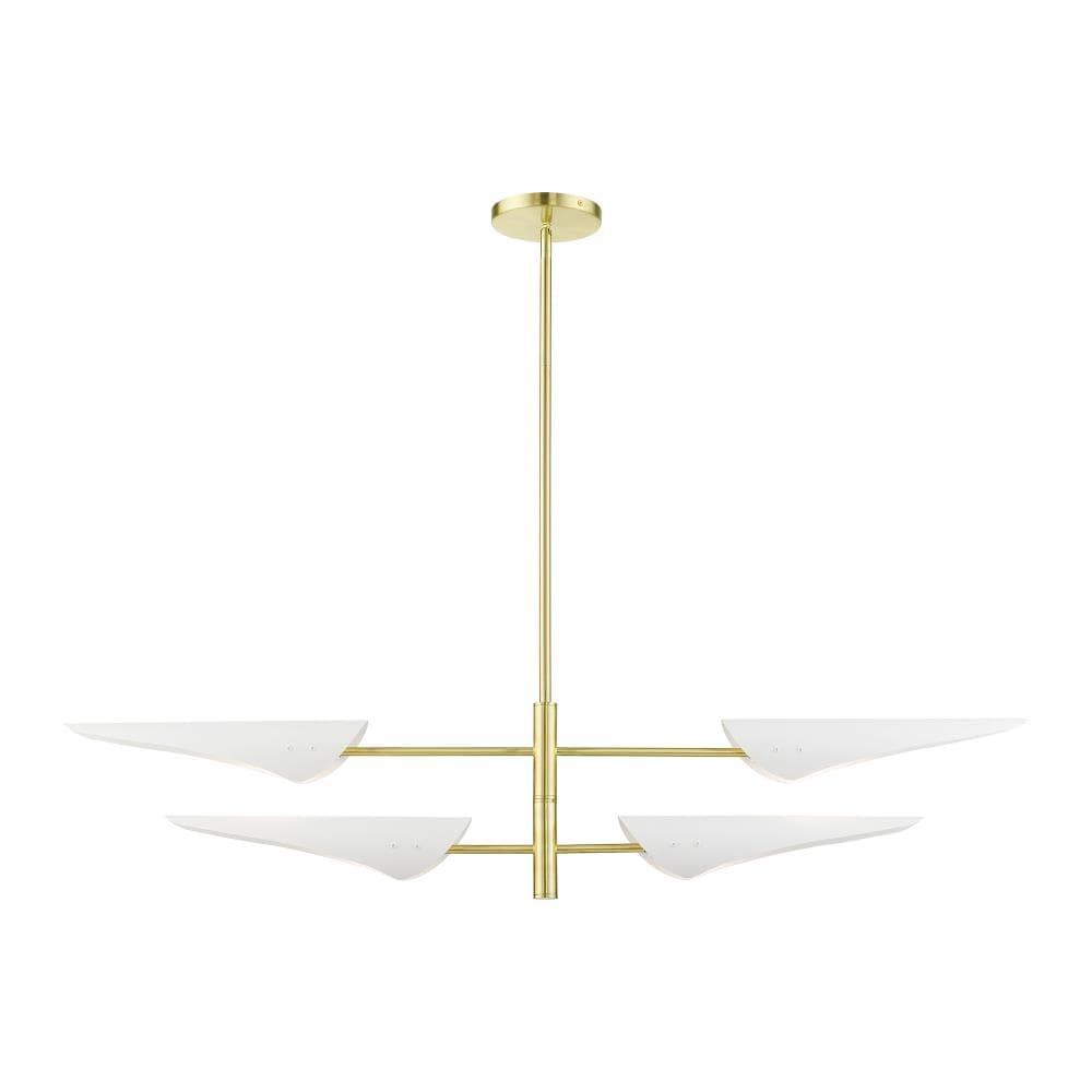 Livex Lighting Capistrano 4 - Light Pendant in  Satin Brass