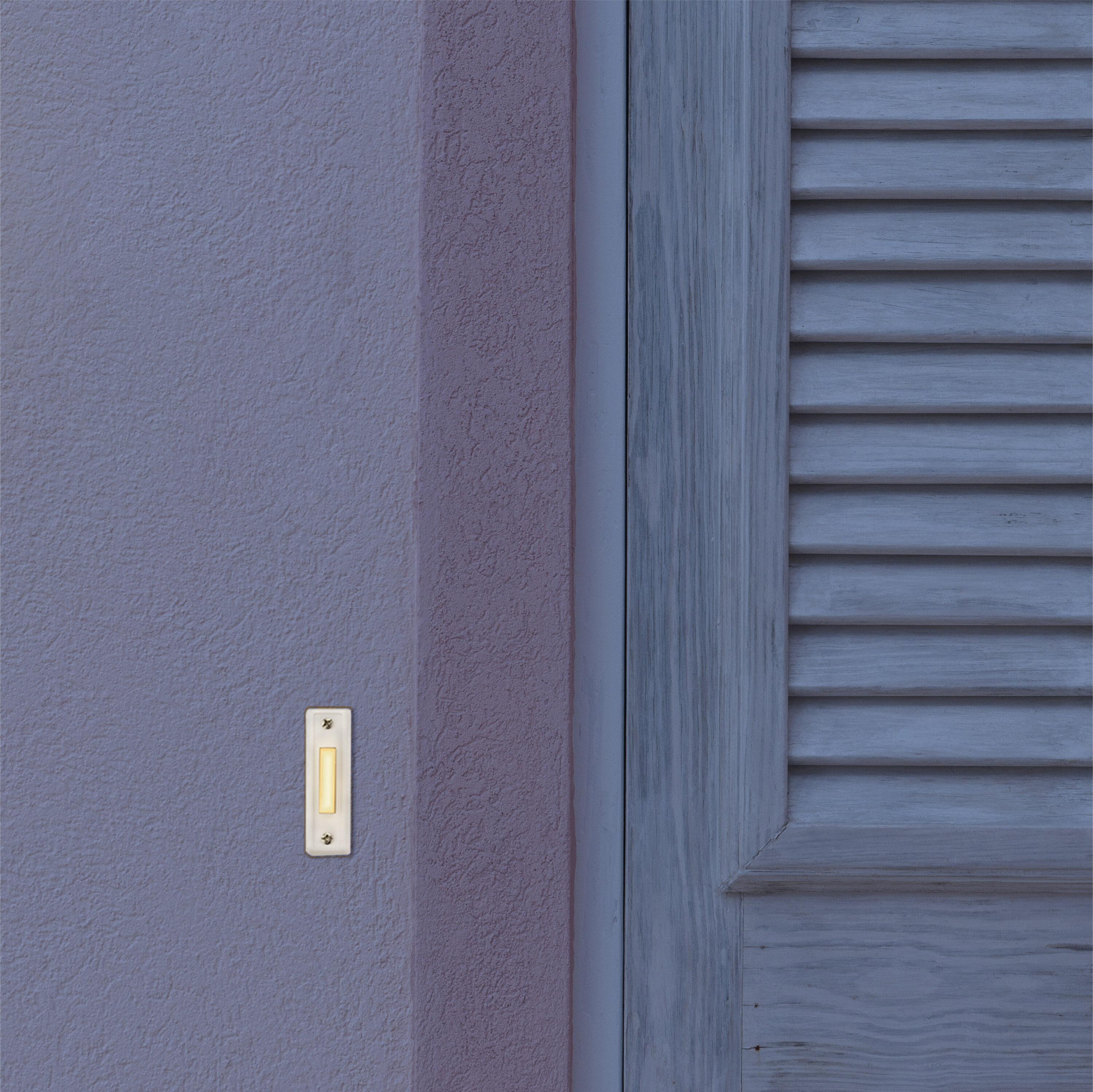 Newhouse Hardware White Doorbell replacement button