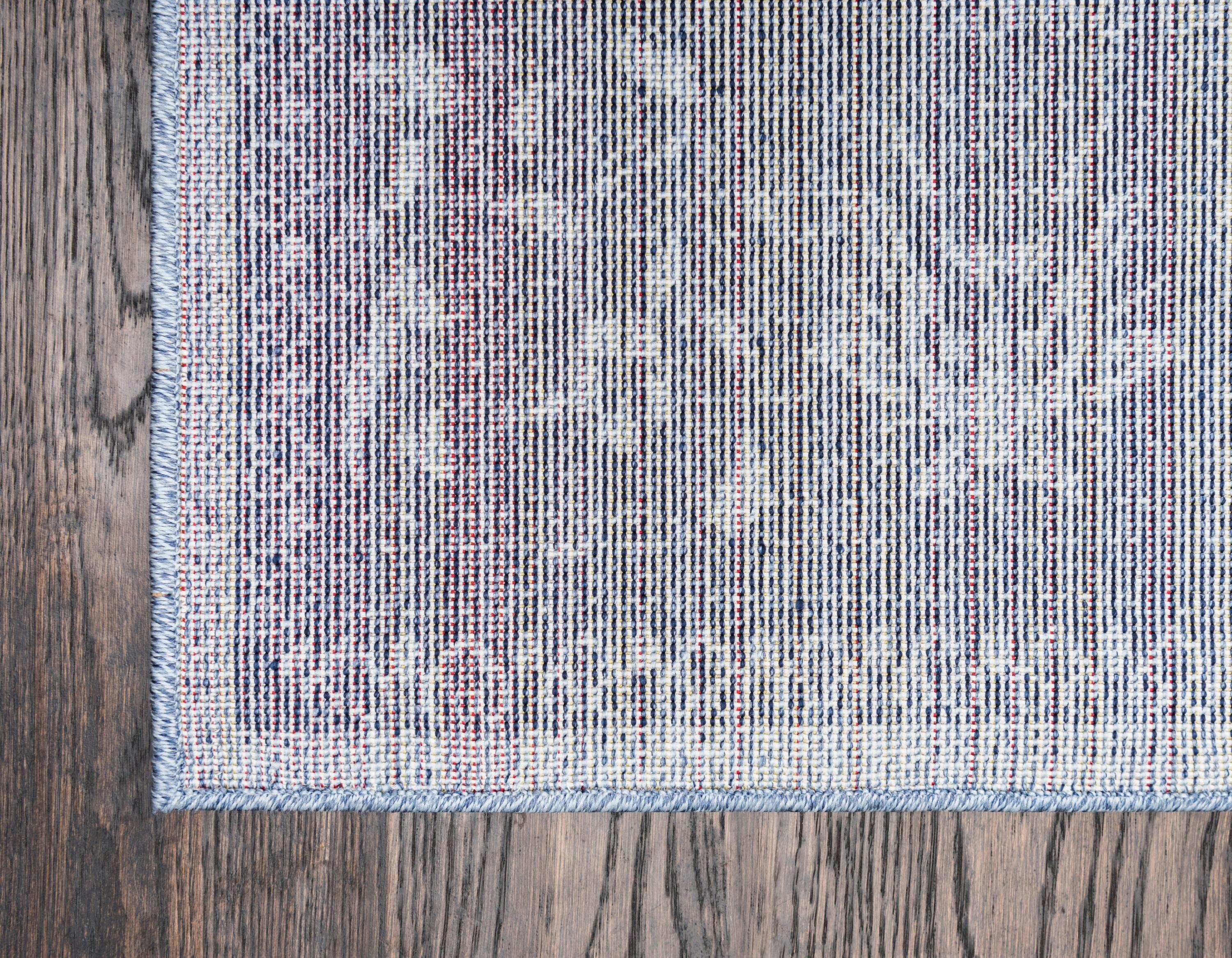 Unique Loom La Jolla Collection Area Rug - Floral (4' 1" x 6' 1" Rectangle Blue/Navy Blue)