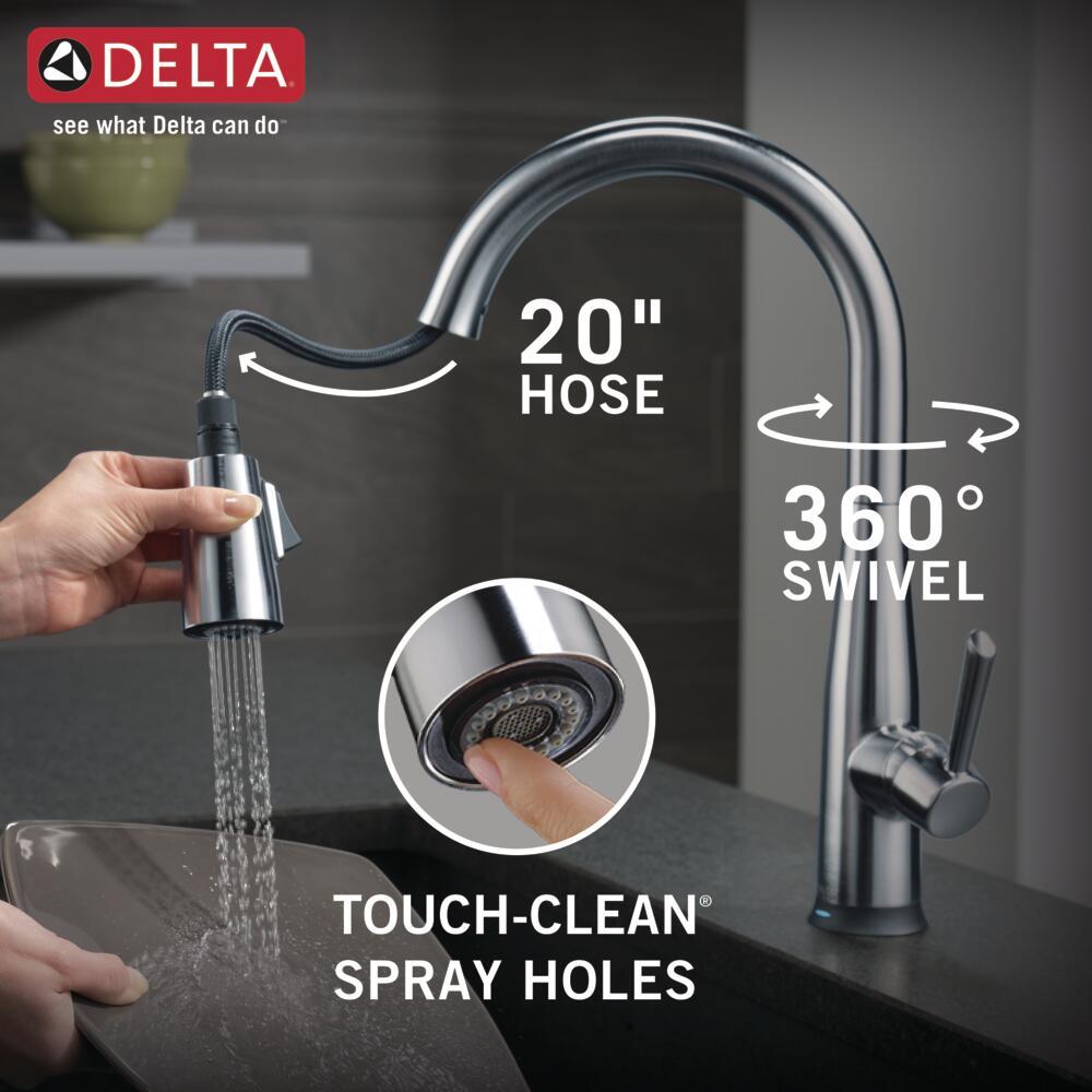 Essa Pull Down Single Handle Kitchen Faucet with MagnaTite Docking and Touch2O Technology