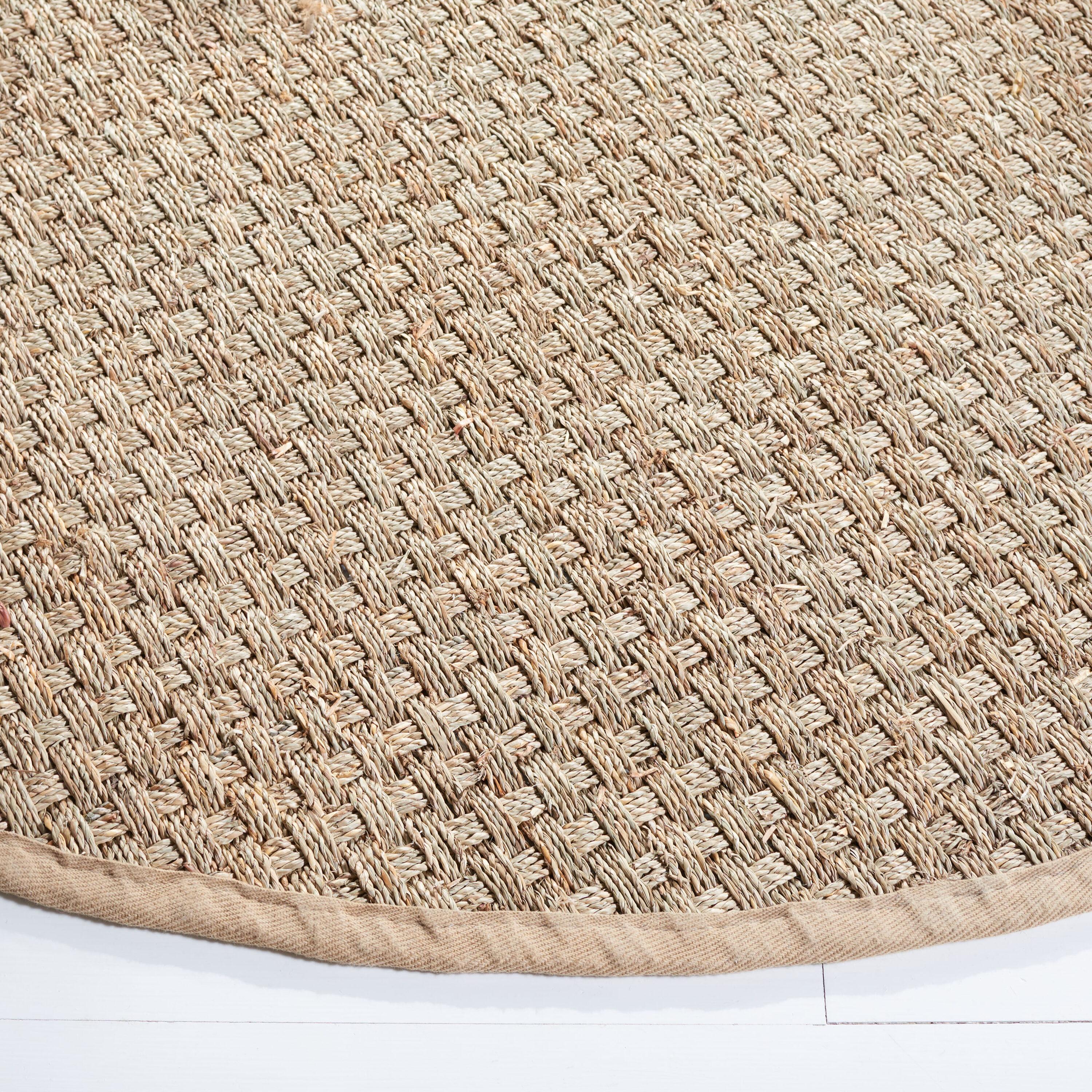 Natural Fiber NF114 Power Loomed Indoor Area Rug - Natural/Beige - 5' Round - Safavieh.