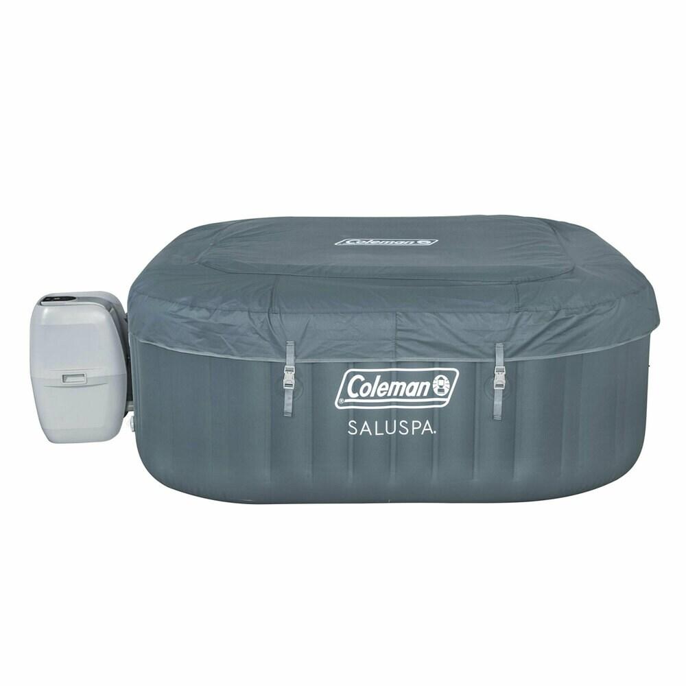 Bestway Coleman Hawaii AirJet Inflatable Hot Tub w/ EnergySense Cover + Bestway SaluSpa Underwater Non Slip Pool and 4 Spa Seats with Adjustable Legs