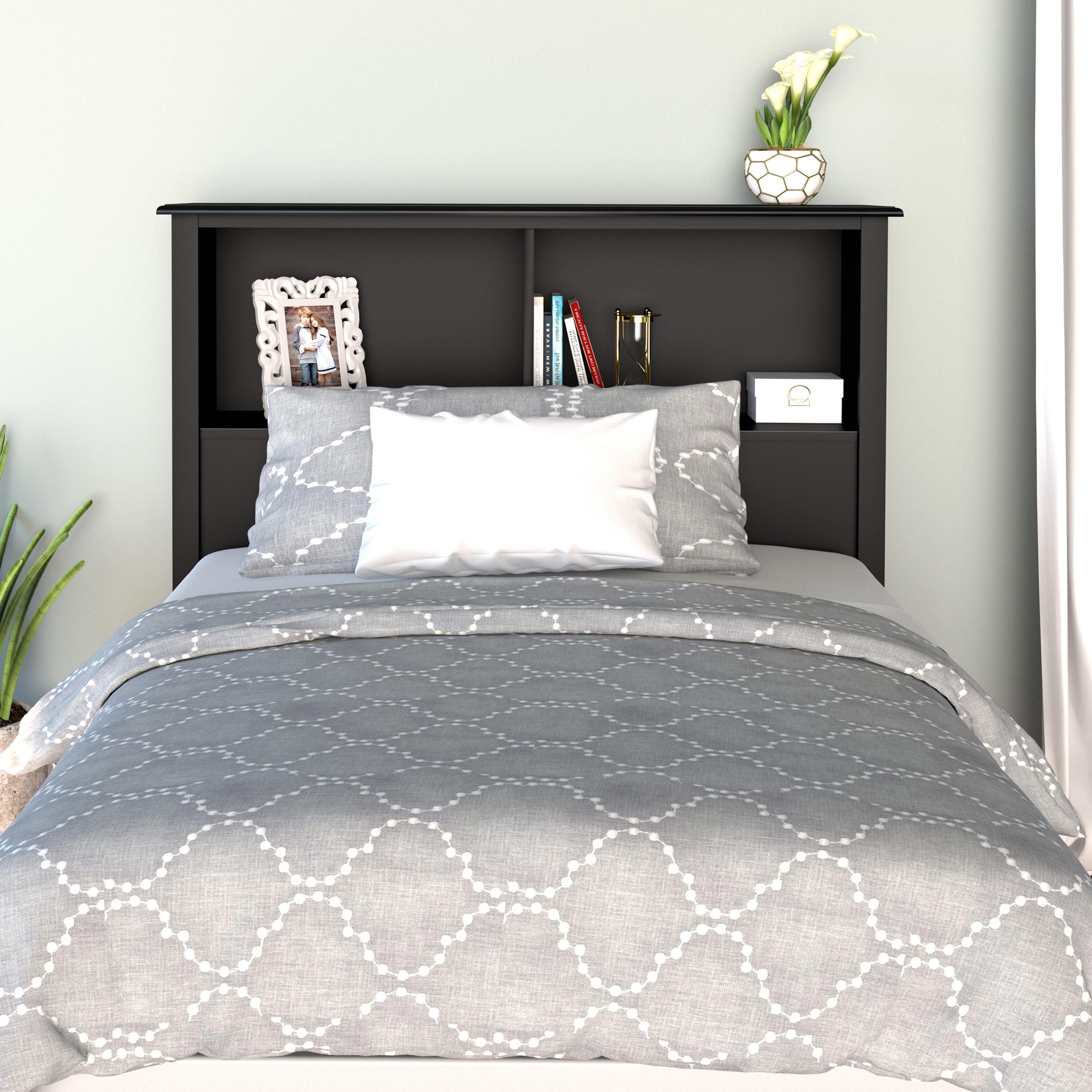 Twin Bookcase Headboard Black - Prepac