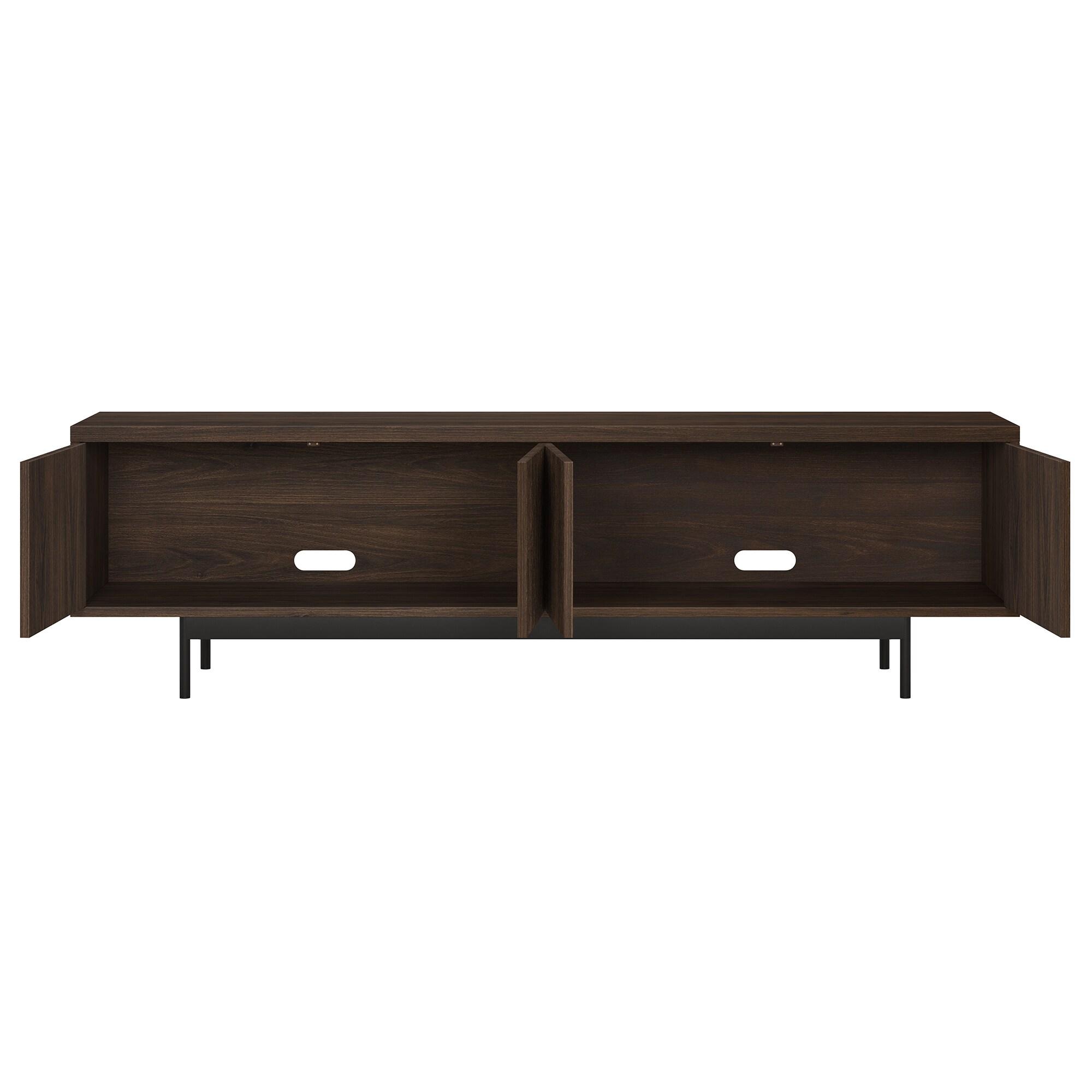 Evelyn&Zoe Whitman Rectangular TV Stand for TV's up to 75" in Alder Brown