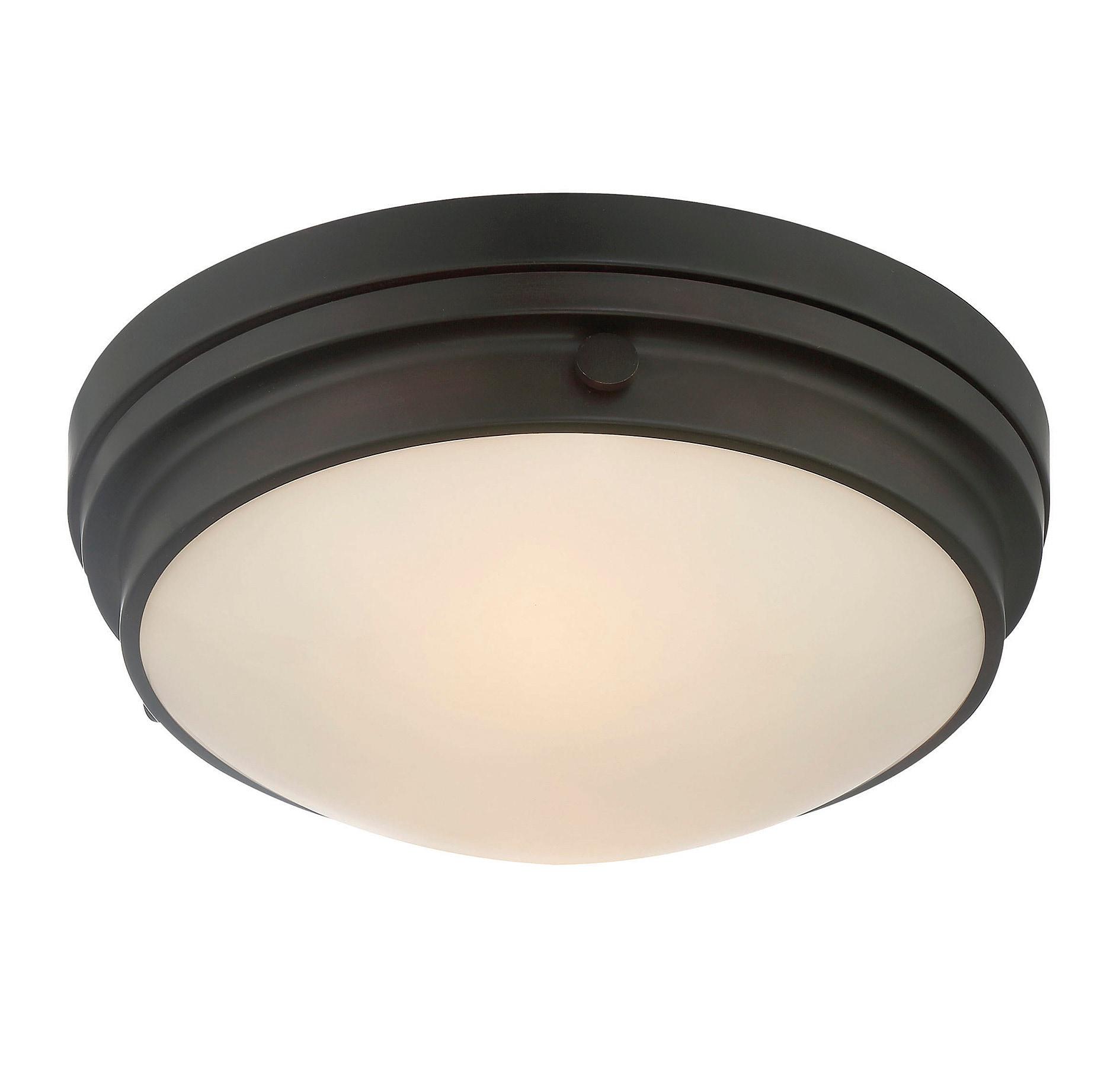 Savoy House Lucerne 3 - Light Flush Mount in  English Bronze