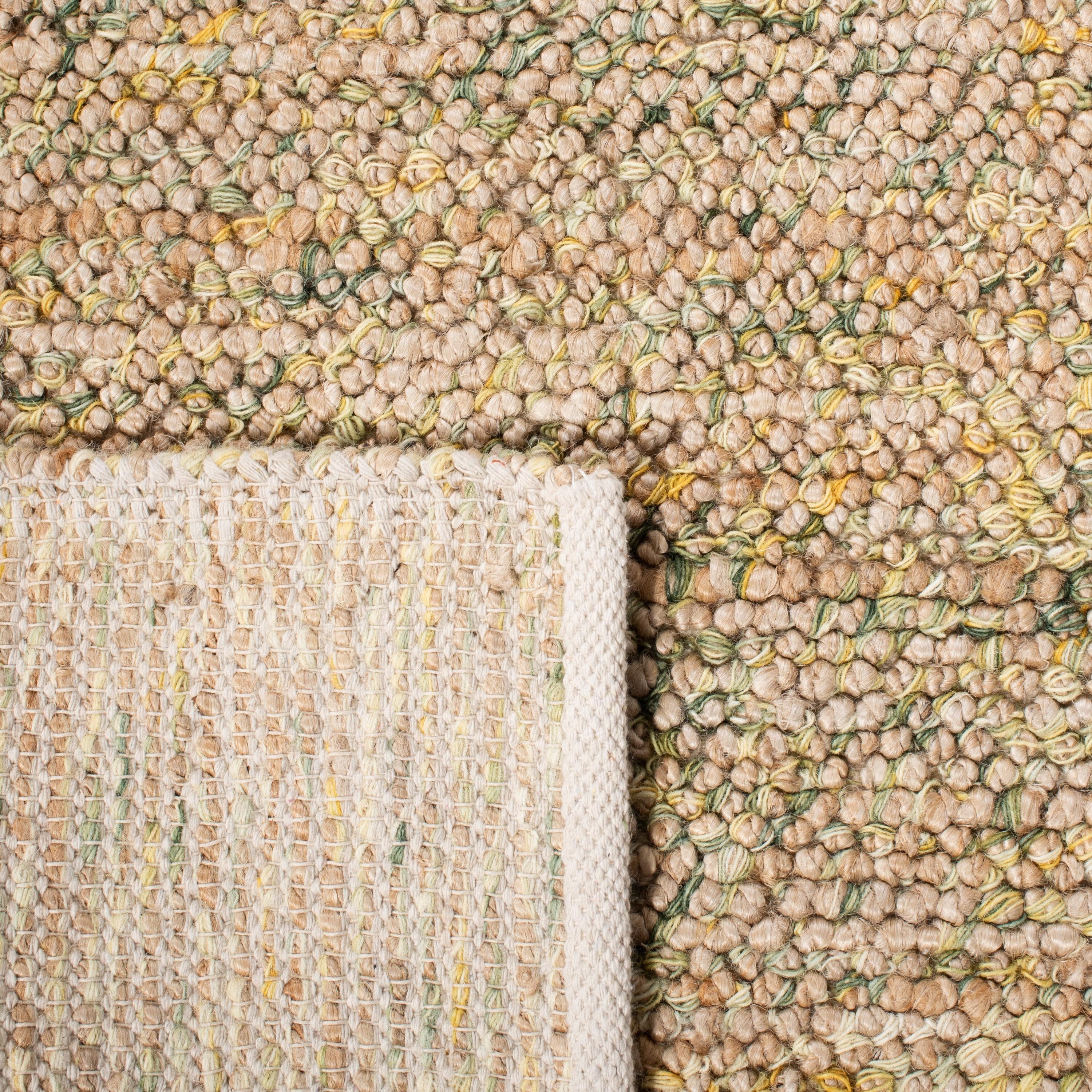 SAFAVIEH Bohemian Martha Solid Area Rug, Natural/Green, 8' x 10'