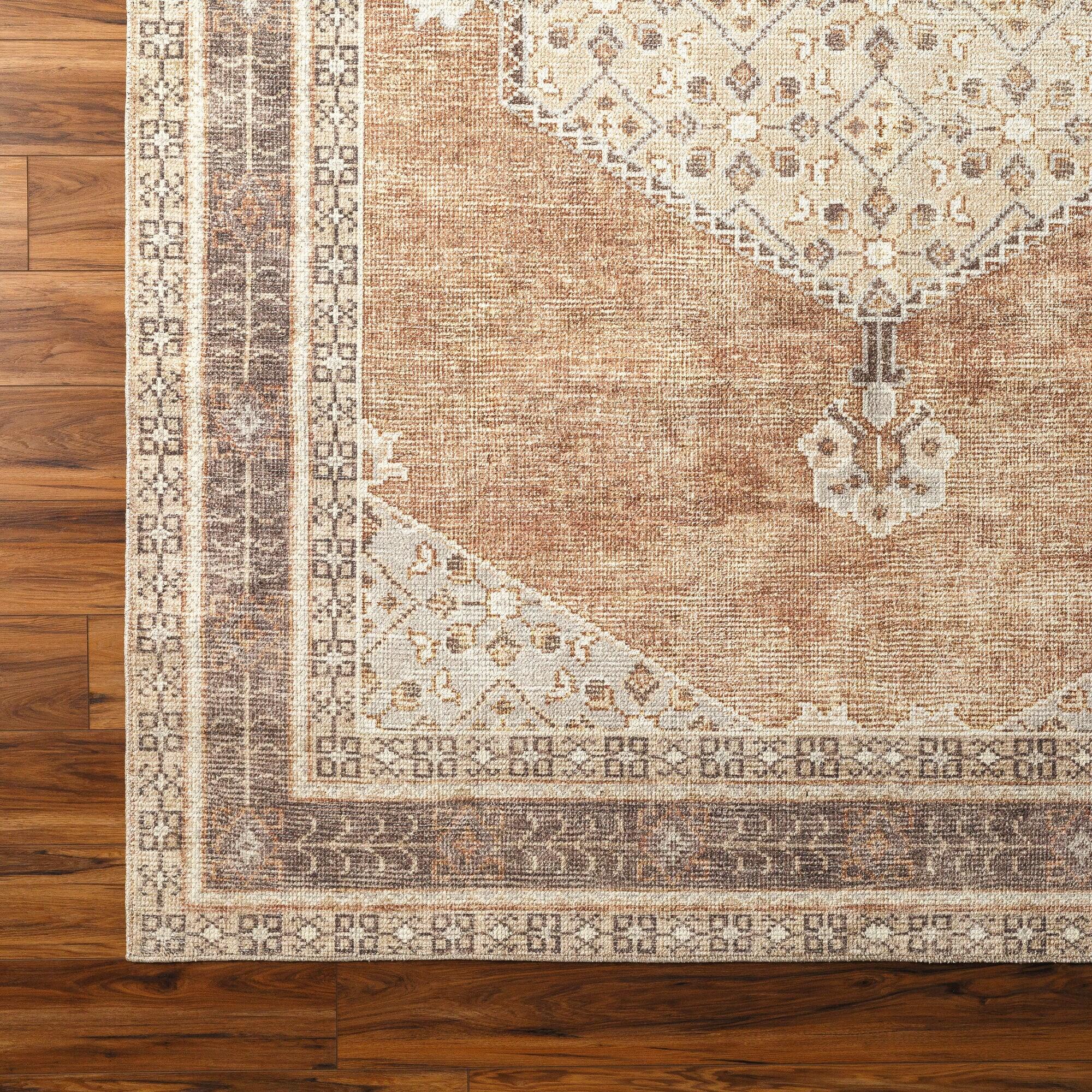 Becki Owens x Livabliss Vintage Traditional Oriental Boho Cinnamon Area Rug