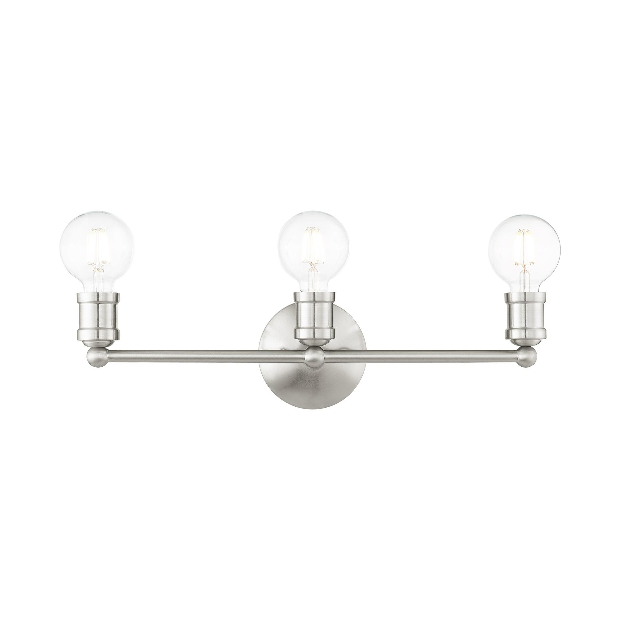 Livex Lighting Lansdale 3 - Light Vanity in  Brushed Nickel