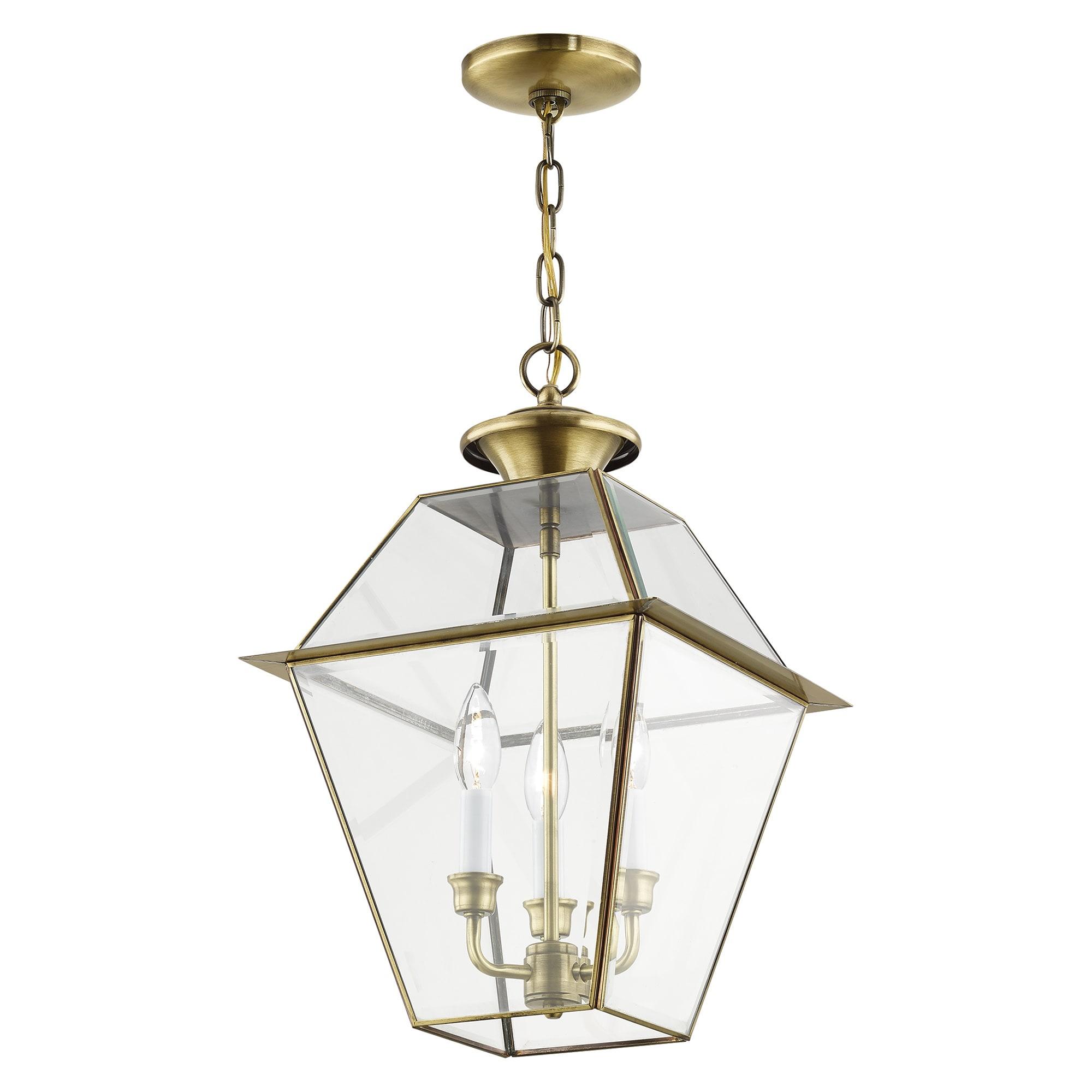Livex Lighting Westover 3 - Light Pendant in  Antique Brass