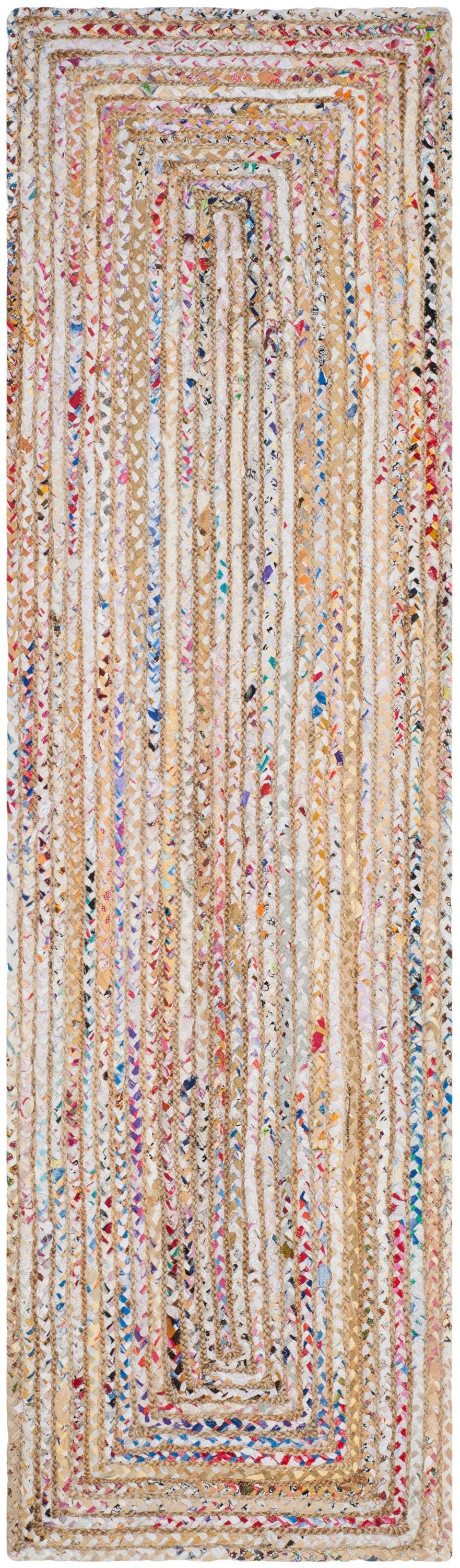 Cape Cod CAP202 Woven Indoor Runner Rug - Beige/Multi - 2'3"x20' - Safavieh