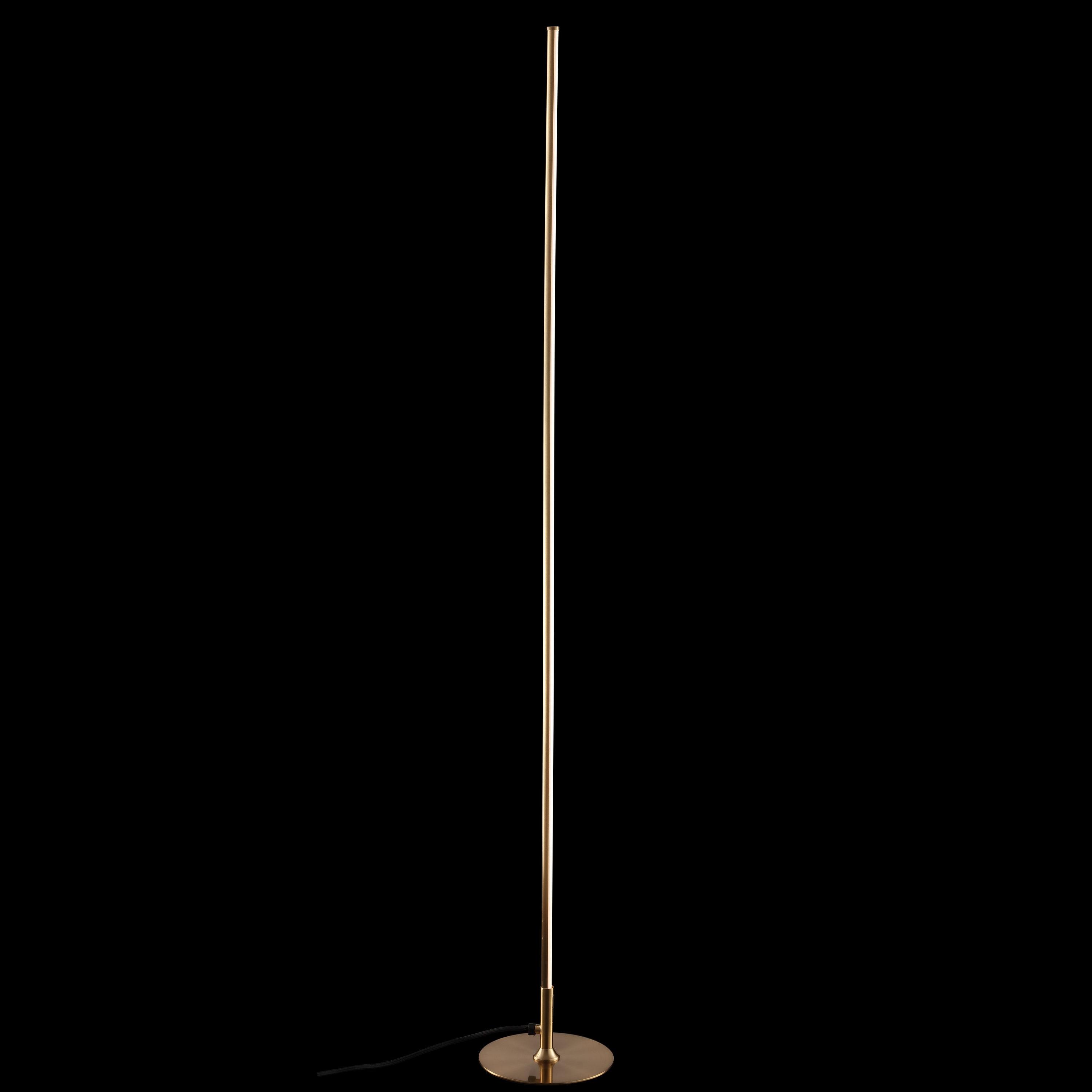 JONATHAN Y Iris 59.5" LED Integrated Floor Lamp, Gold, JYL7007B