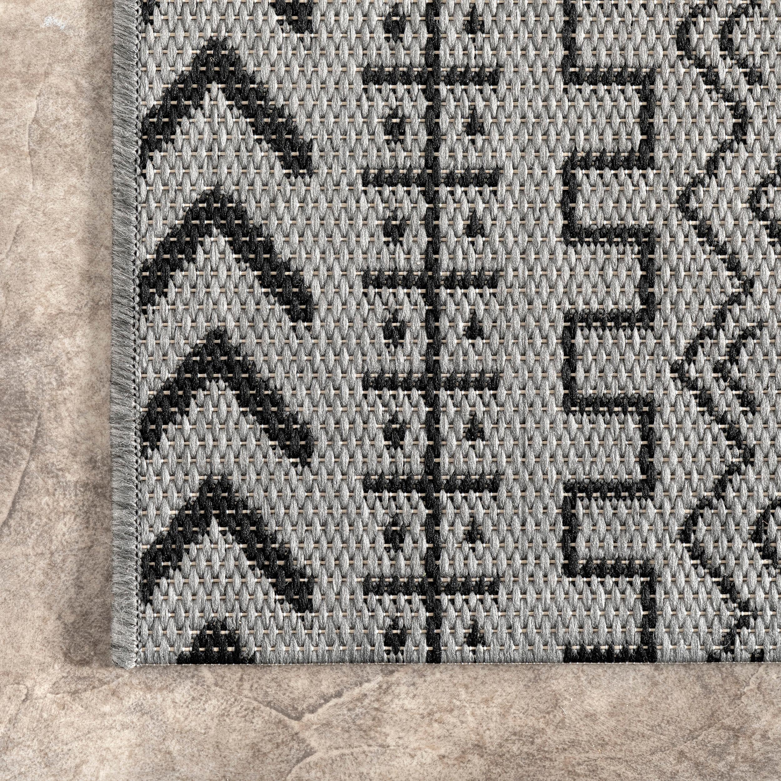 Nuloom Indoor and Outdoor Jamie Area Rug, 6' 3" x 9' 2", Gray