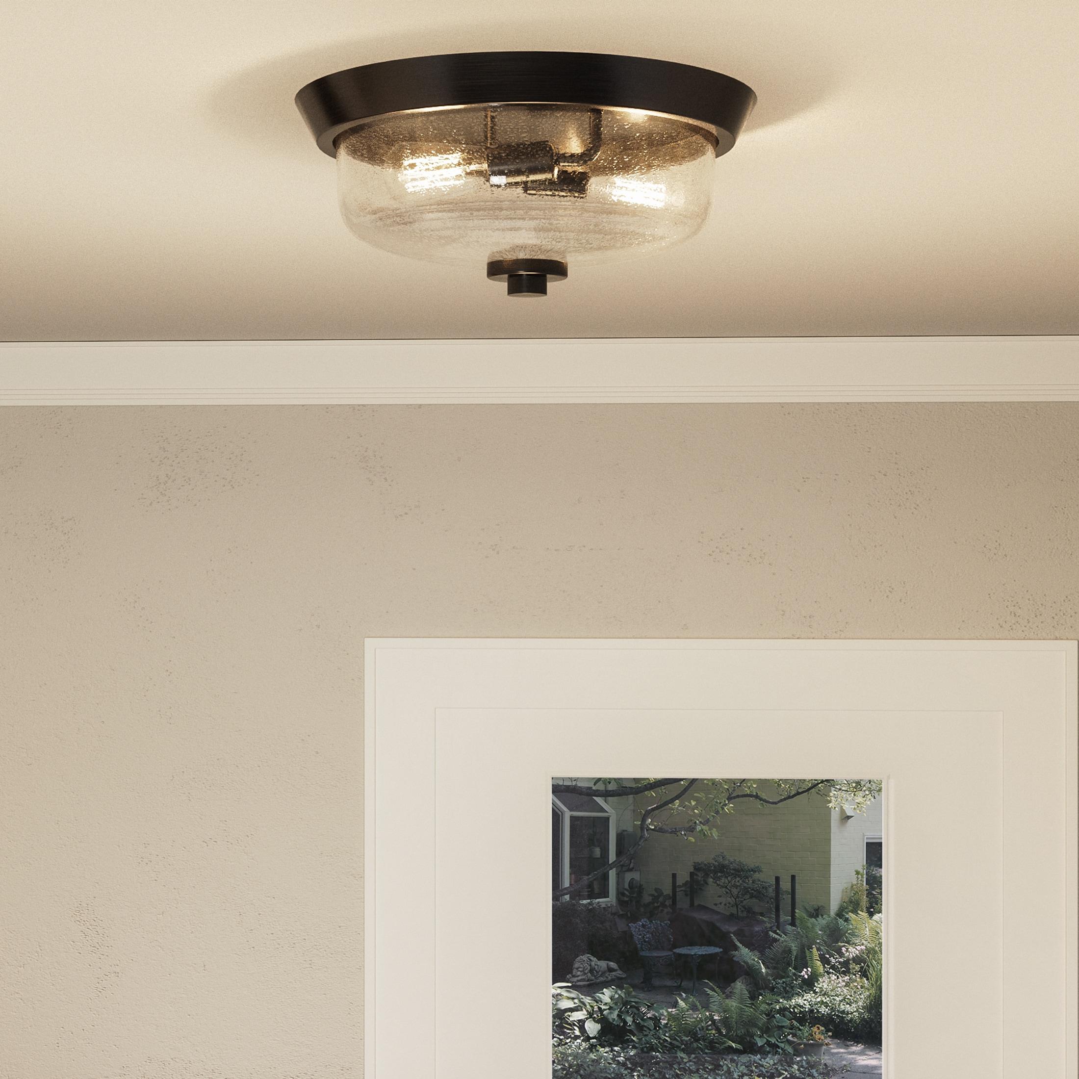 Quoizel Lighting Radius 2 - Light Flush Mount in  Earth Black