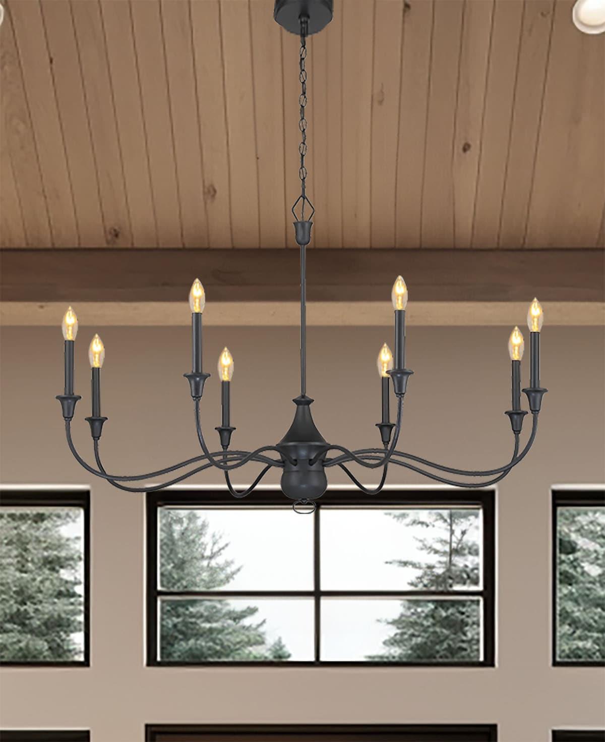 8 Light Chandelier-31.25 Inches Tall And 48 Inches Wide     -Traditional Installation Minka Lavery 6258-076