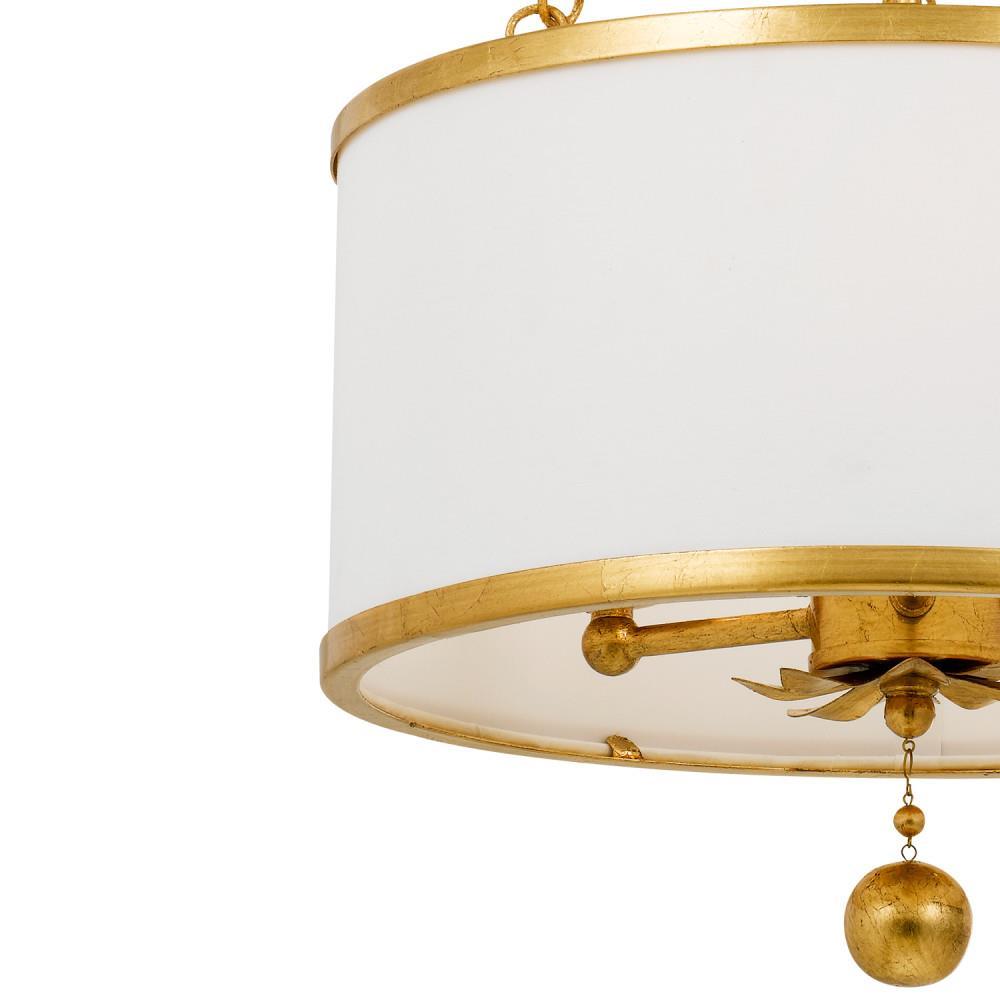 Crystorama Lighting Broche 3 - Light Chandelier in  Antique Gold