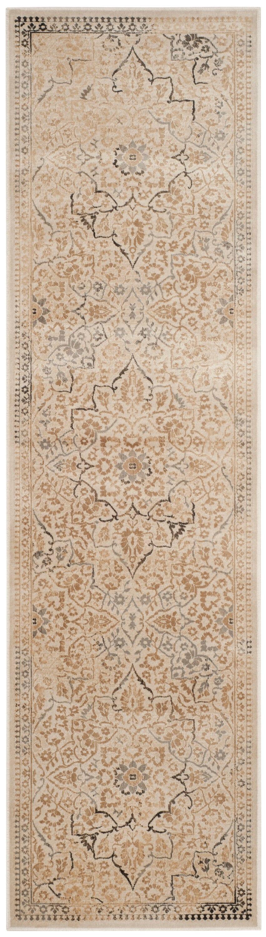 Vintage VTG175 Power Loomed Indoor Runner Rug - Creme - 2'2"x8' - Safavieh.
