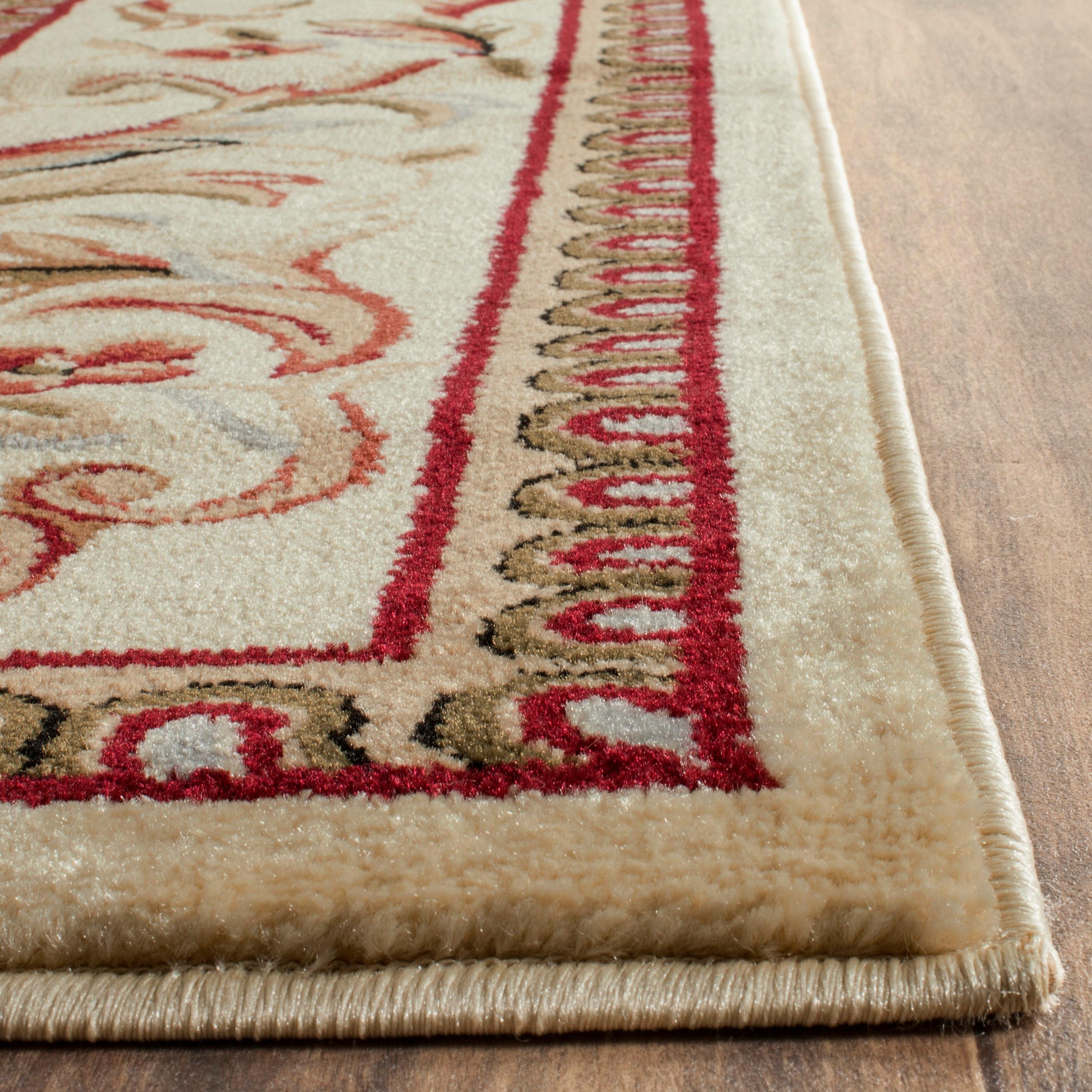 SAFAVIEH Lyndhurst Beatrix Floral Bordered Area Rug, Ivory, 9' x 12'