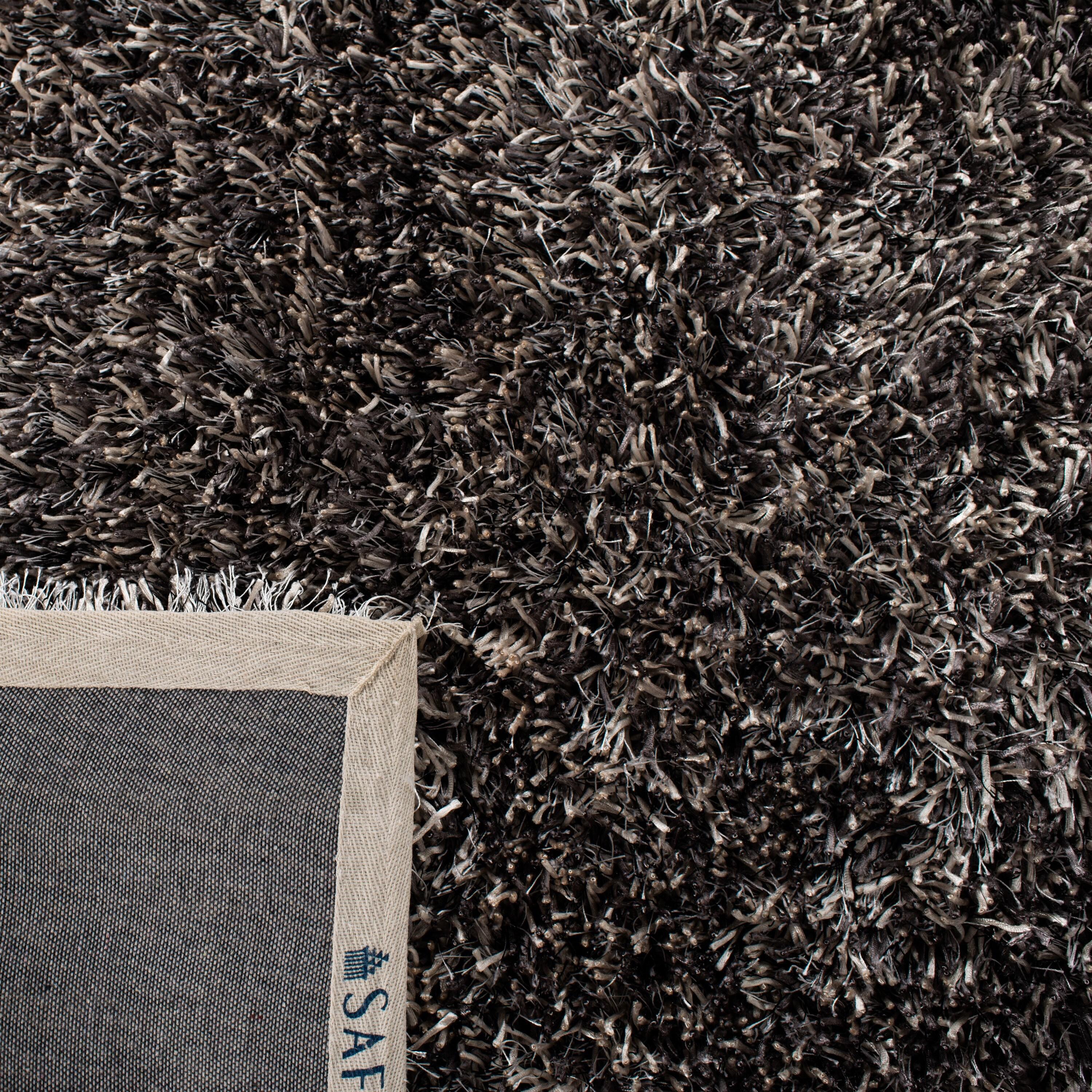 Shag SG531 HAND TUFTED Indoor Accent Rug - Platinum/Ivory - 3'x5' - Safavieh.