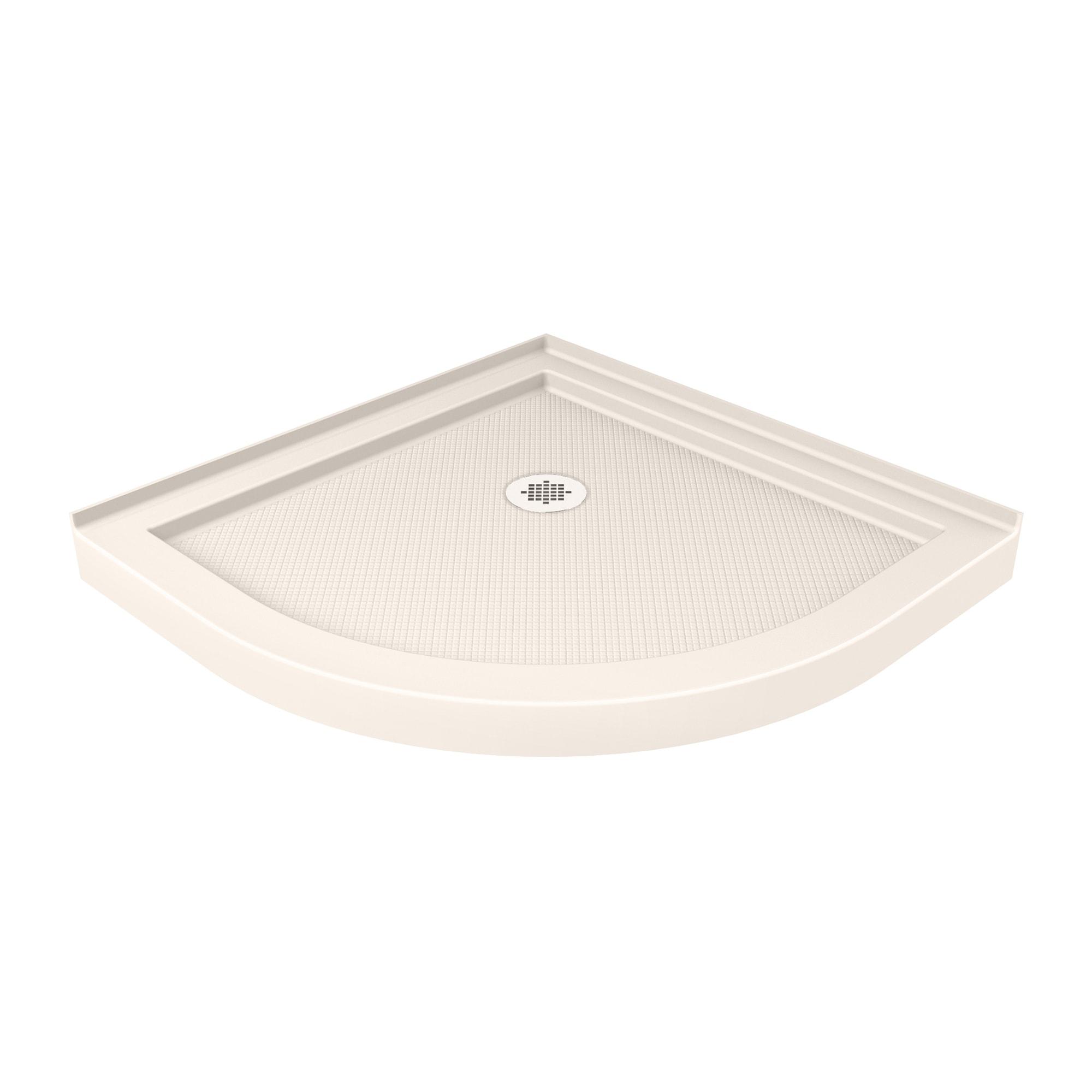 Prime 33" W x 33" D x 74.75" H Semi-Frameless Sliding Shower Enclosure with Base Included