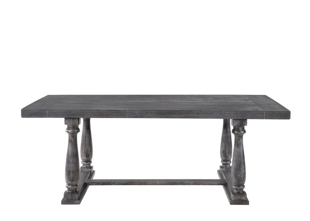 Acme Bernard Dining Table in Weathered Gray Oak Indoor