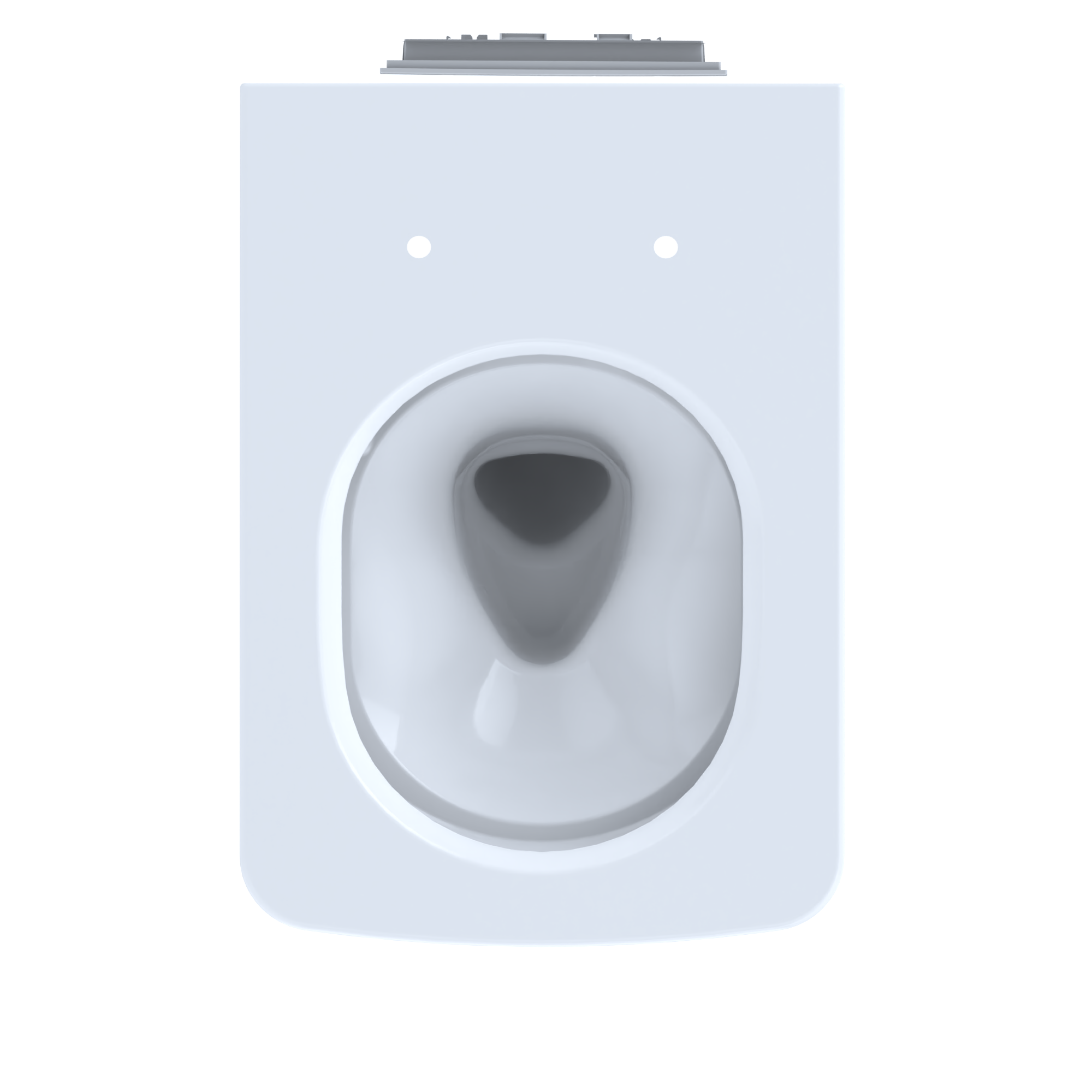 Dual-Flush Square Wall Hung Toilets with High Efficiency Flush