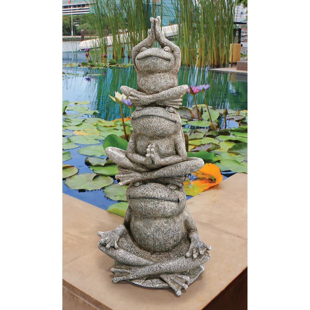 Frazier Frog Power Garden Statue