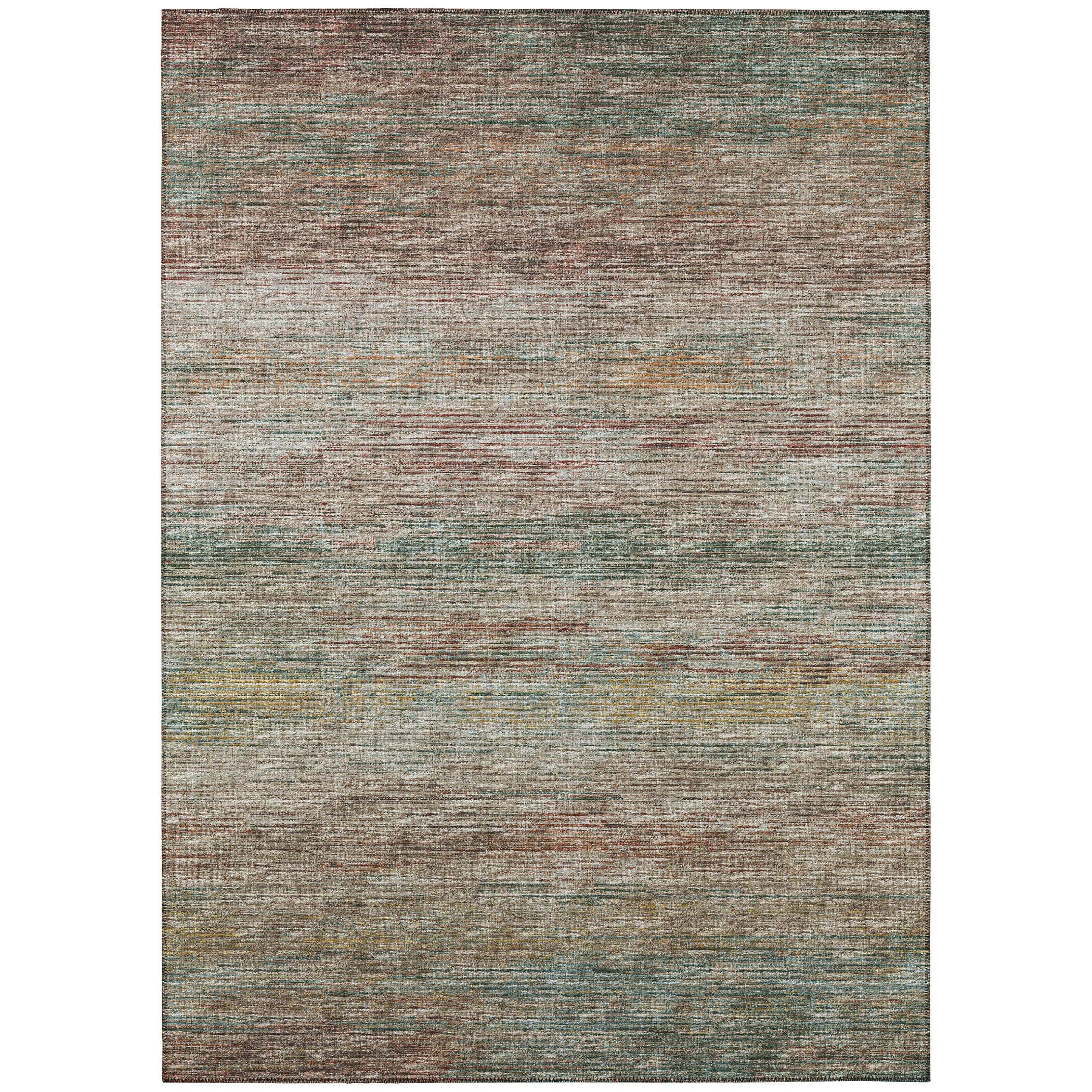 Addison Rugs Indoor/ Outdoor Marston Dynamic Transitional Striped Washable Area Rug 3' x 5' - Multi