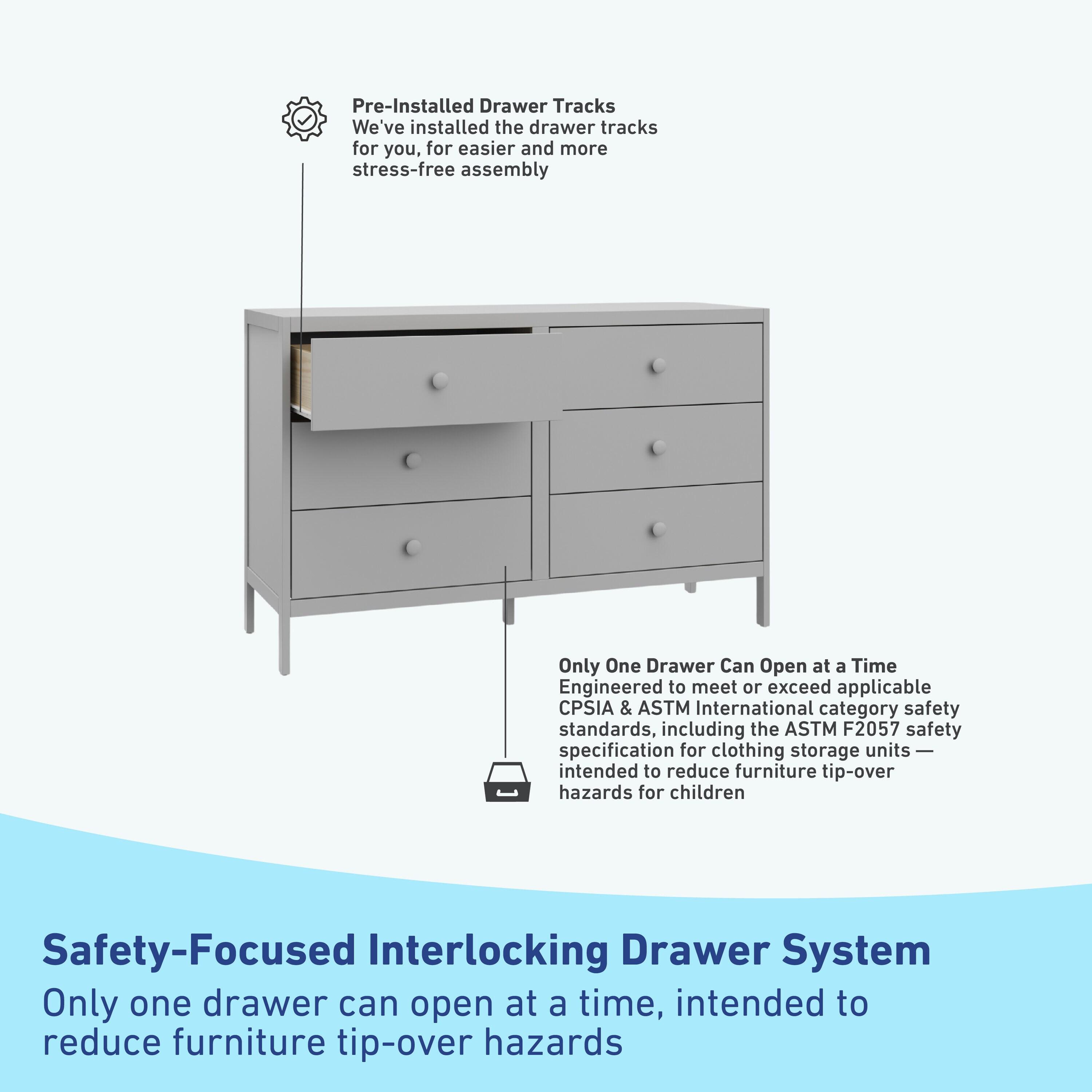 Graco Universal 6 Drawer Double Dresser