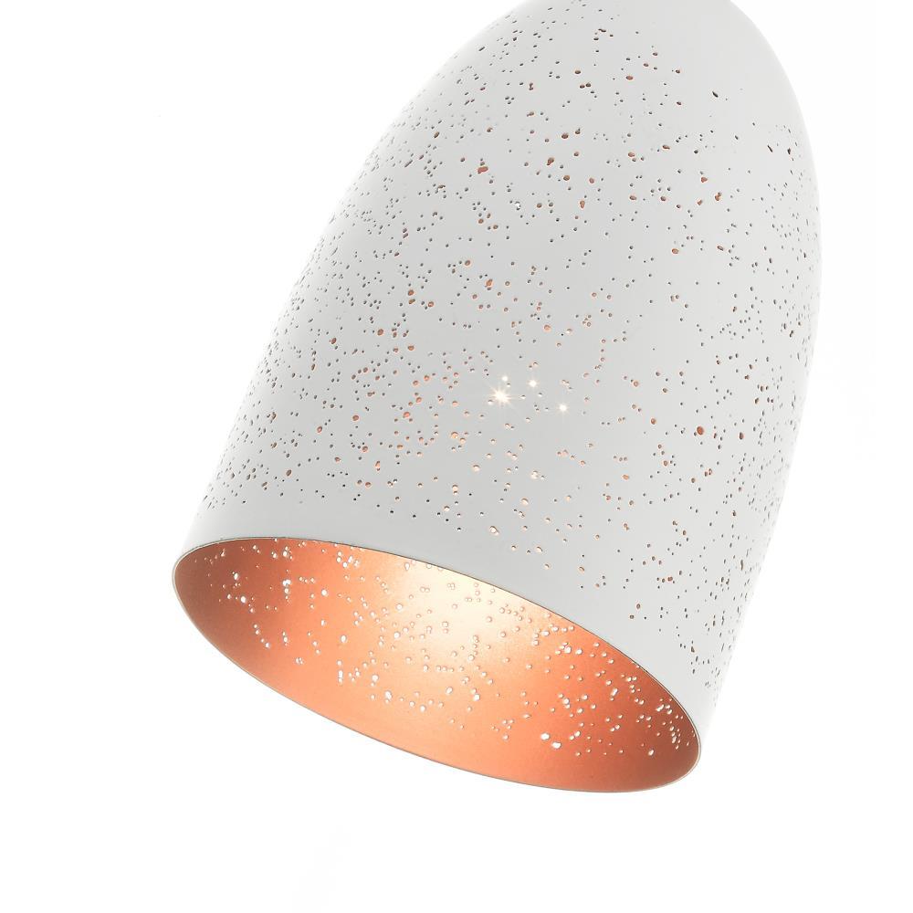 Livex Lighting Arlington 1 - Light Pendant in  White/Brushed Nickel