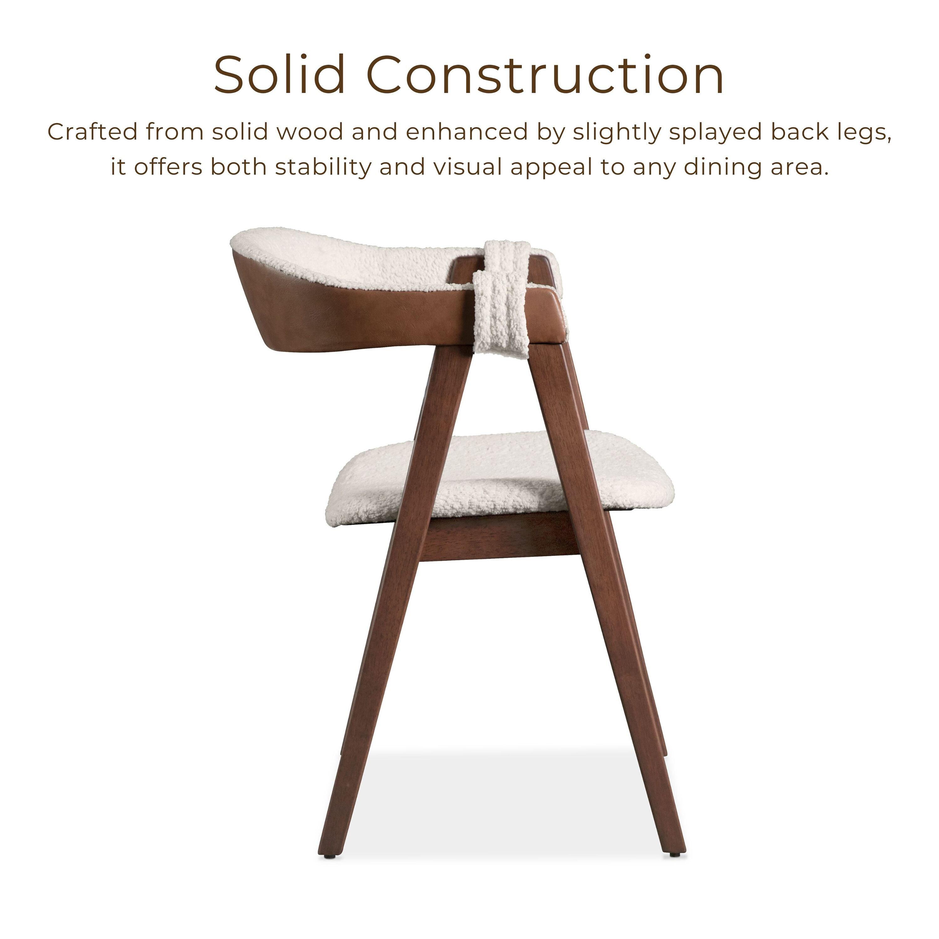 HOMES: Inside + Out 5pc Pearlcrest Mid-Century Modern Dining Table Walnut