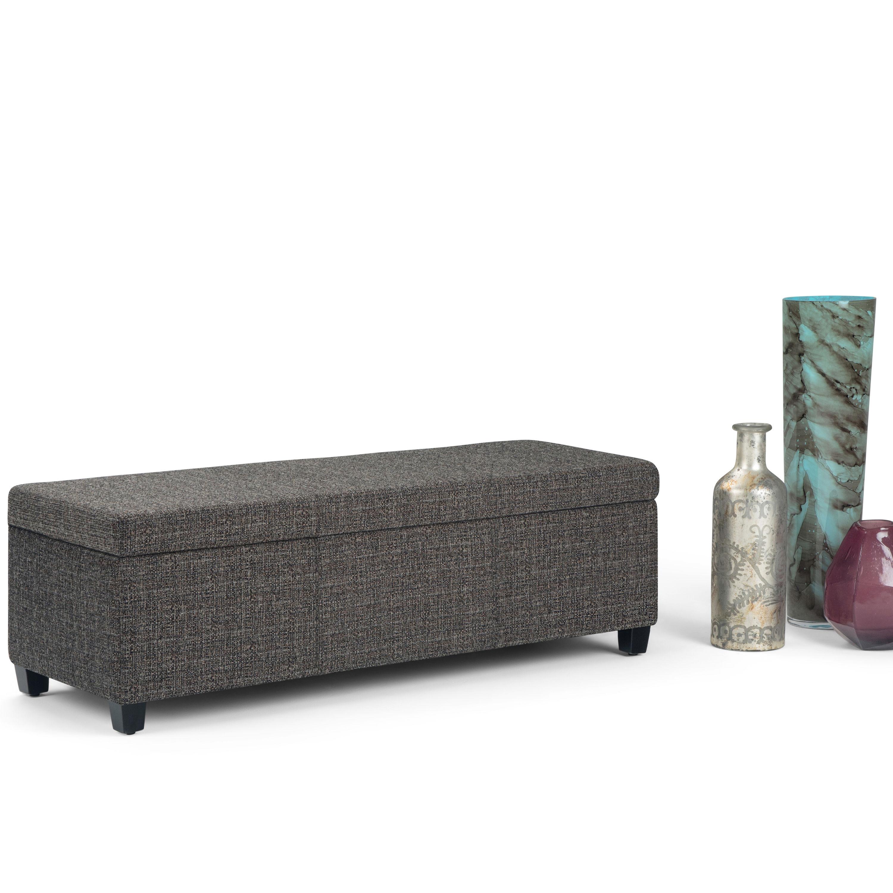 Simpli Home Avalon Storage Ottoman Bench,Assembled