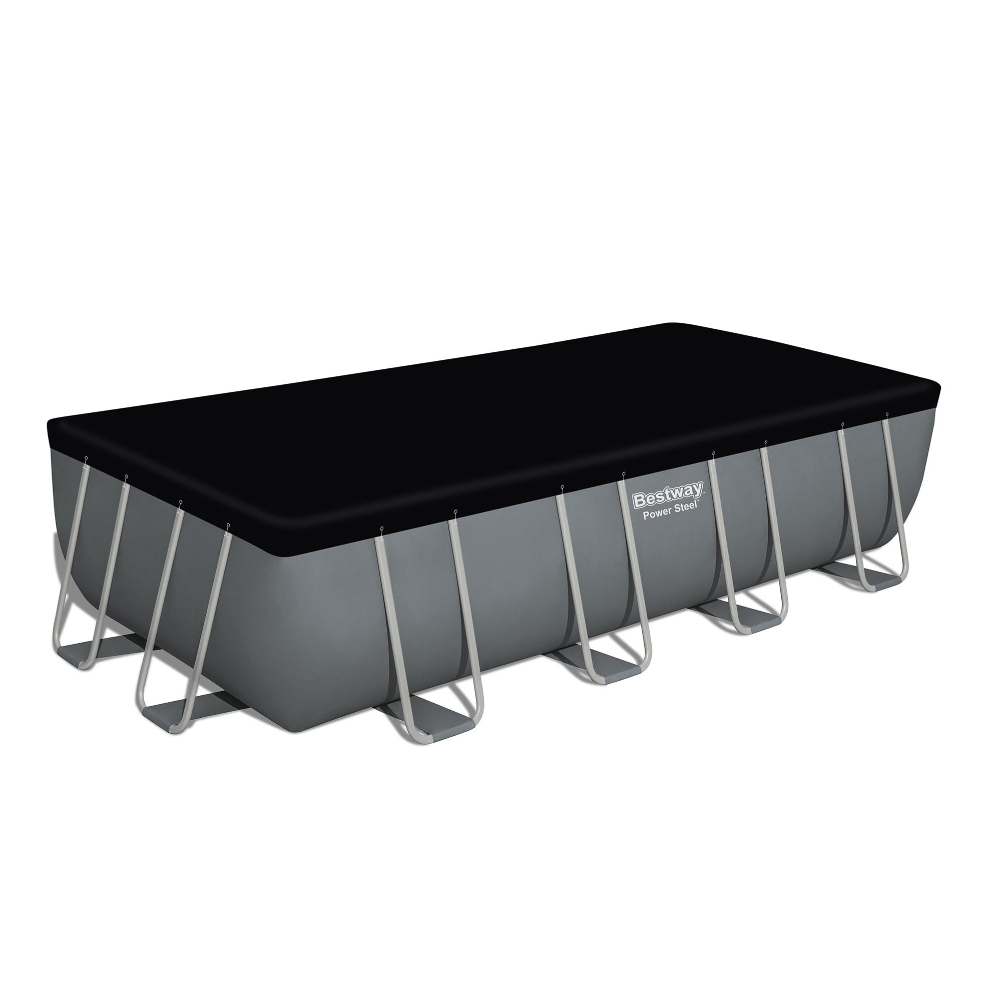 Bestway Power Steel 18' x 9' x 48" Rectangular Above Ground Pool Set