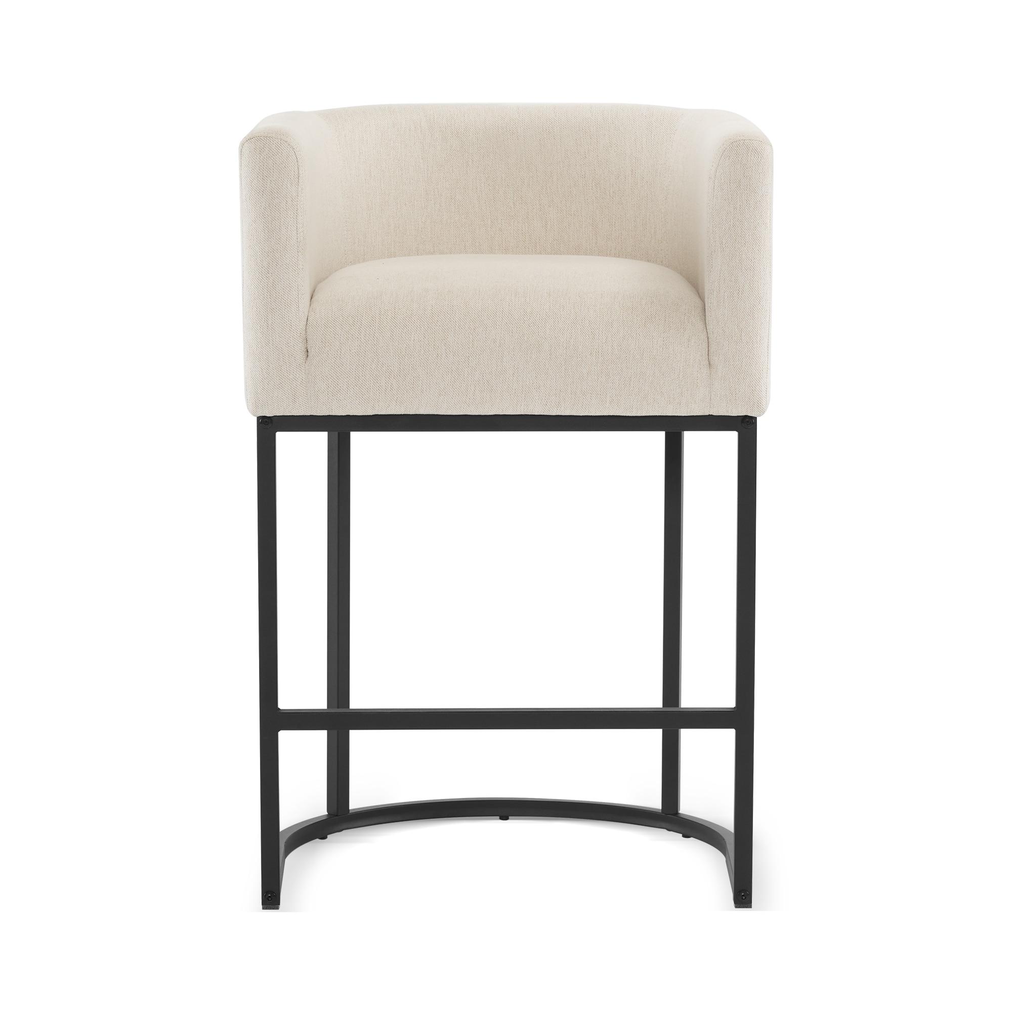 Dycanpo Counter Height Bar Stools with Back Sets of 4 Modern Counter Stools for Home Kitchen, Line