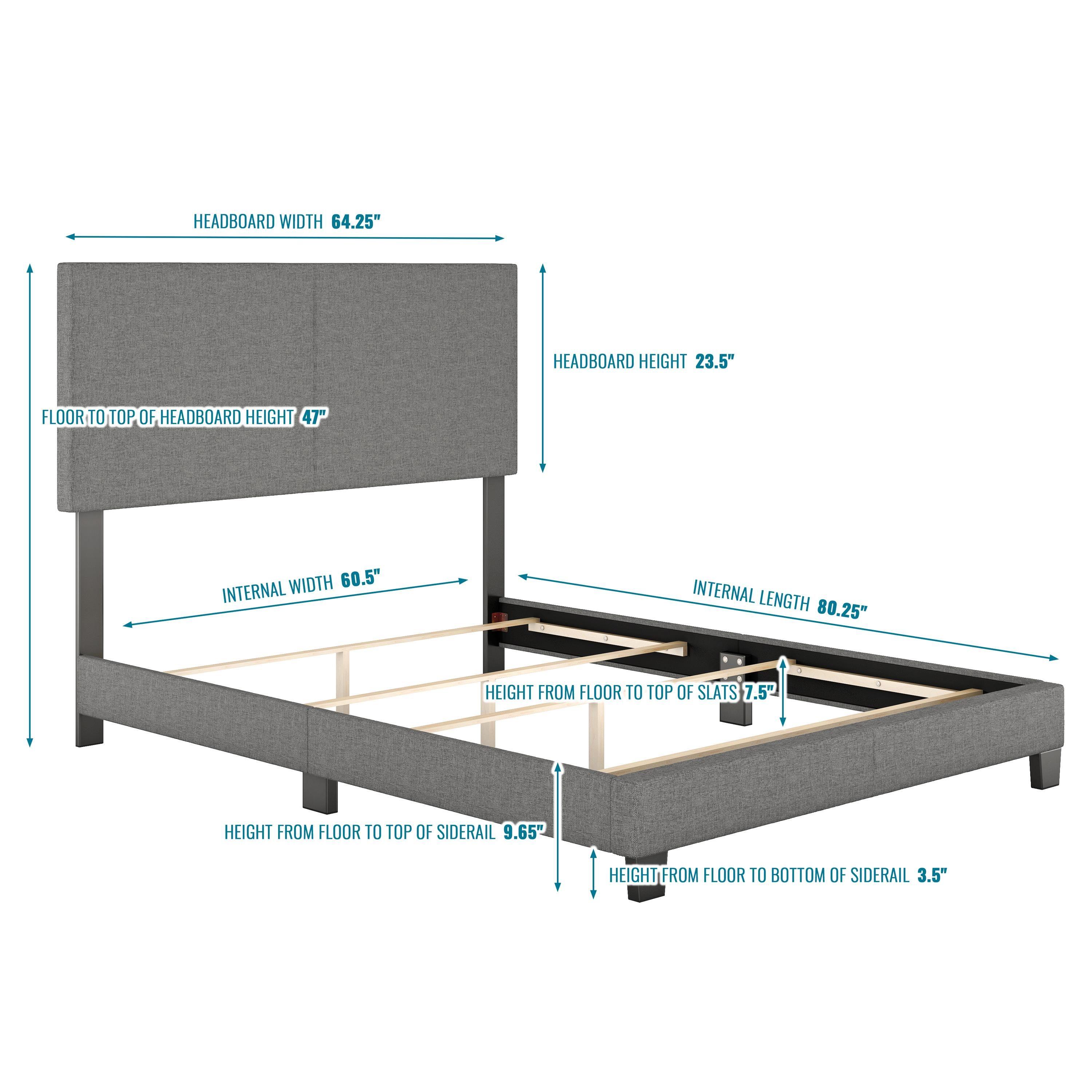 Boyd Sleep MIL898QN Mateo Linen Upholstered Platform Bed