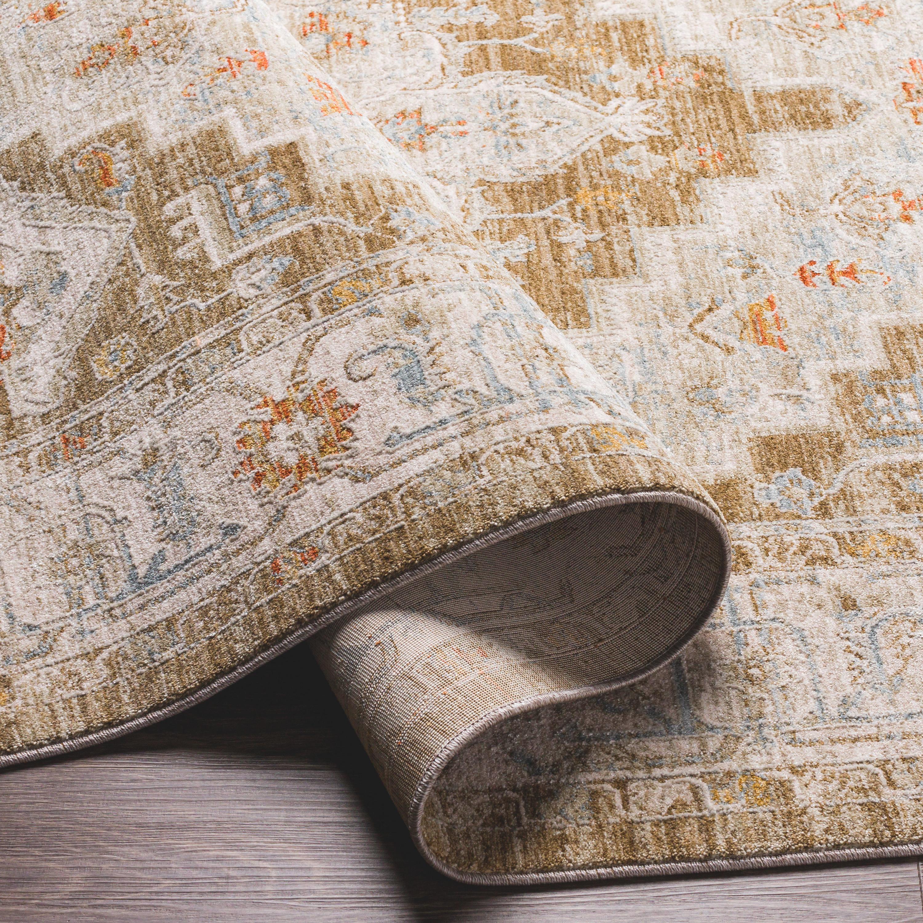 Hand-Knotted Avant-Garde Gray Synthetic 24" x 36" Easy Care Rug