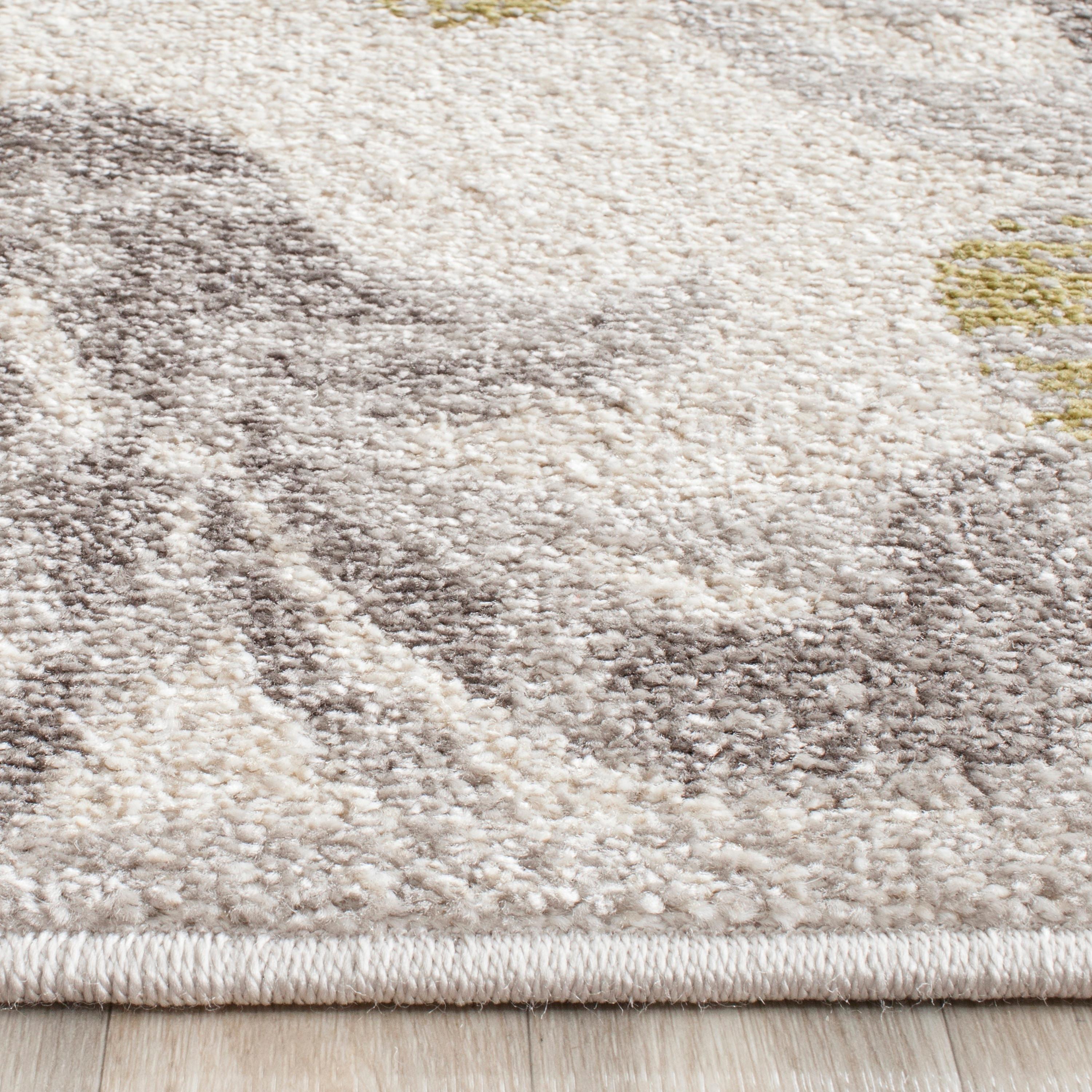Amherst AMT428 Power Loomed Indoor Runner Rug - Ivory/Light Grey - 2'3"x9' - Safavieh