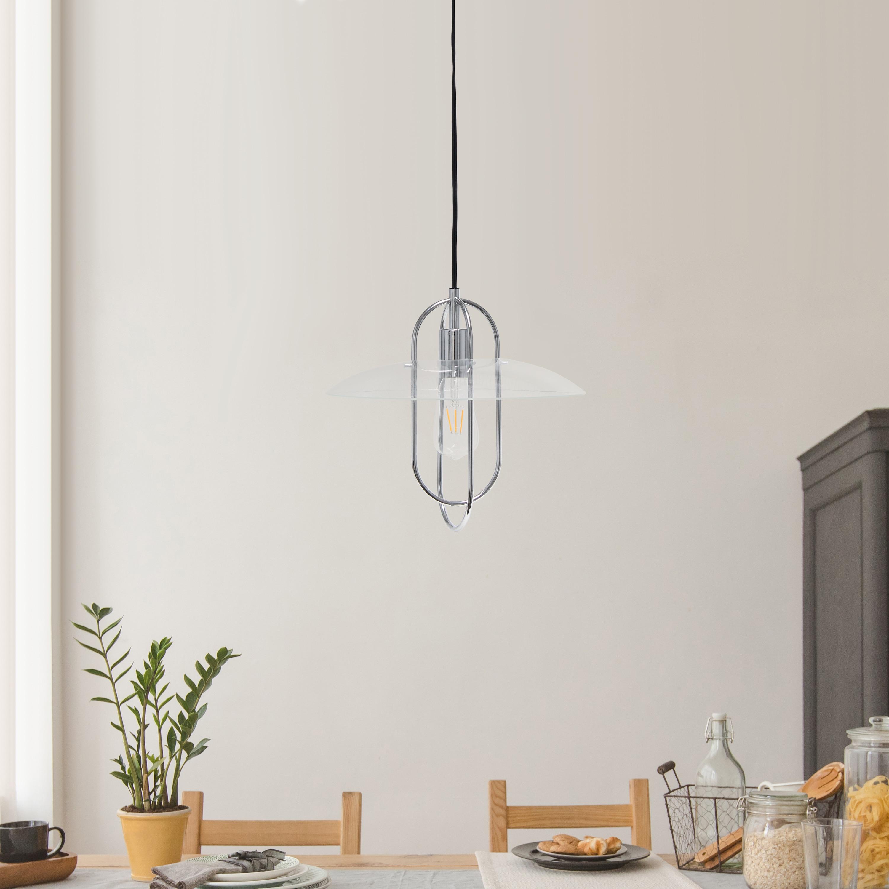 1-Light Elongated Metal Pendant - Lalia Home